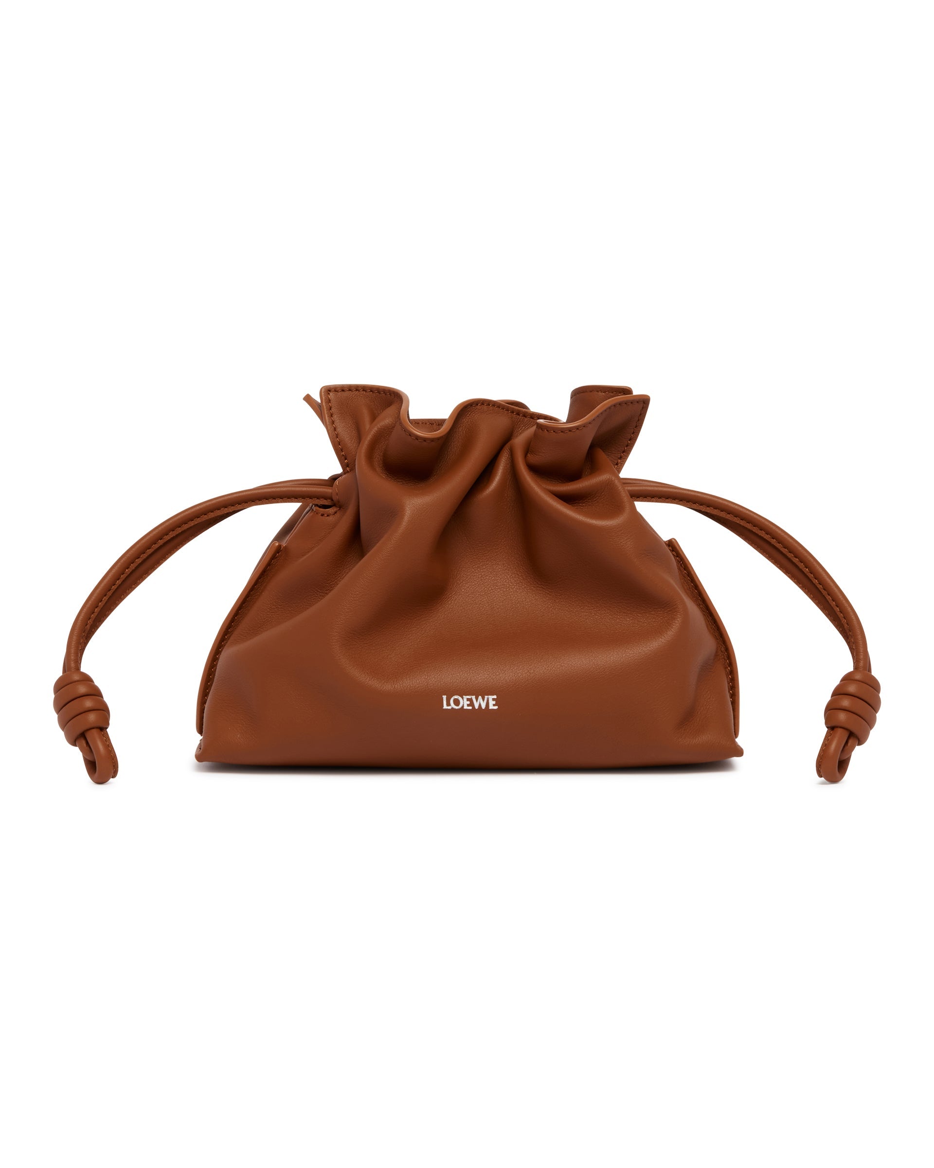 Brown Flamenco Purse Mini Loewe оригінал – Купити в Україні – вид ззаду