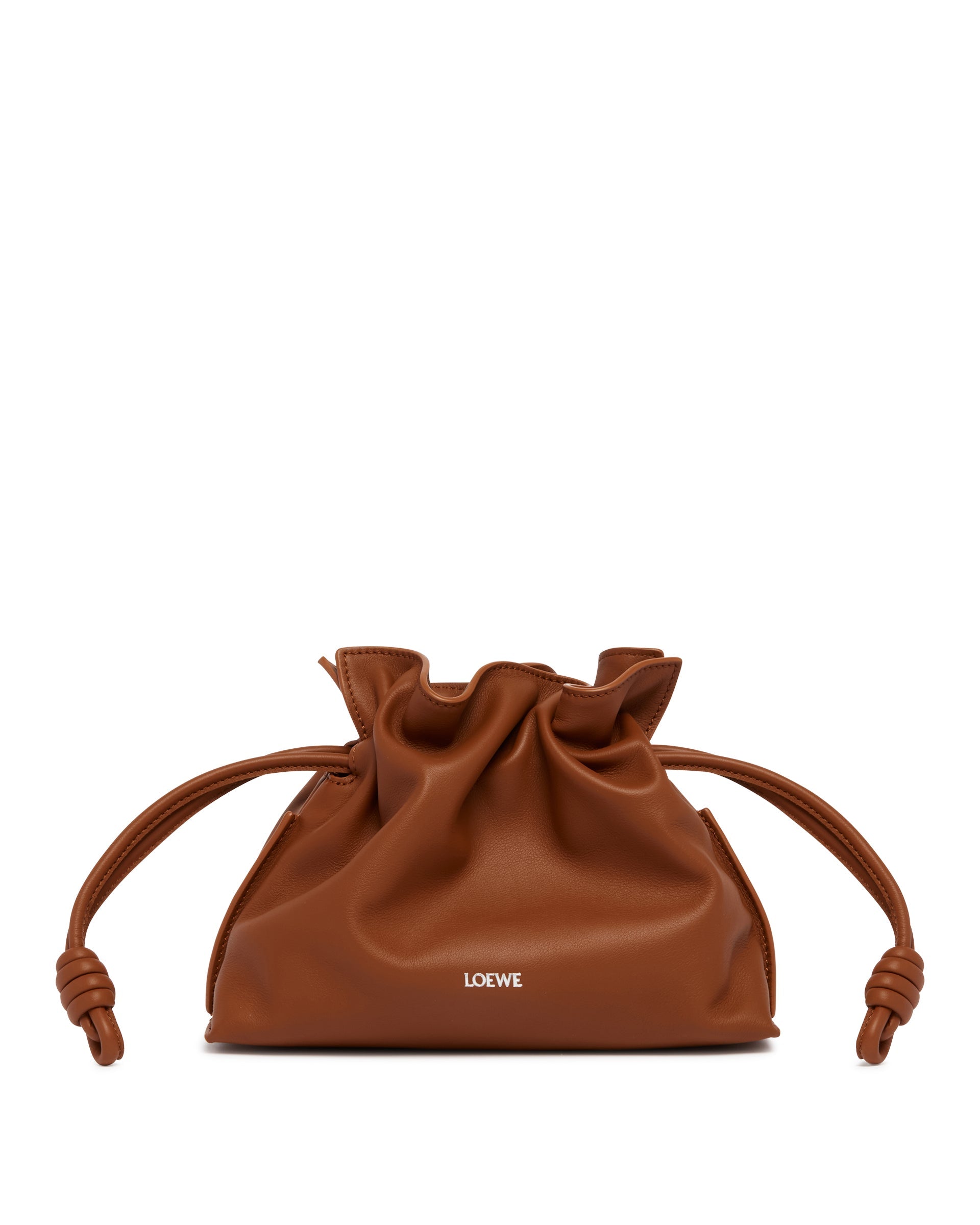Brown Flamenco Purse Mini Loewe оригінал – Купити в Україні – боковий вид