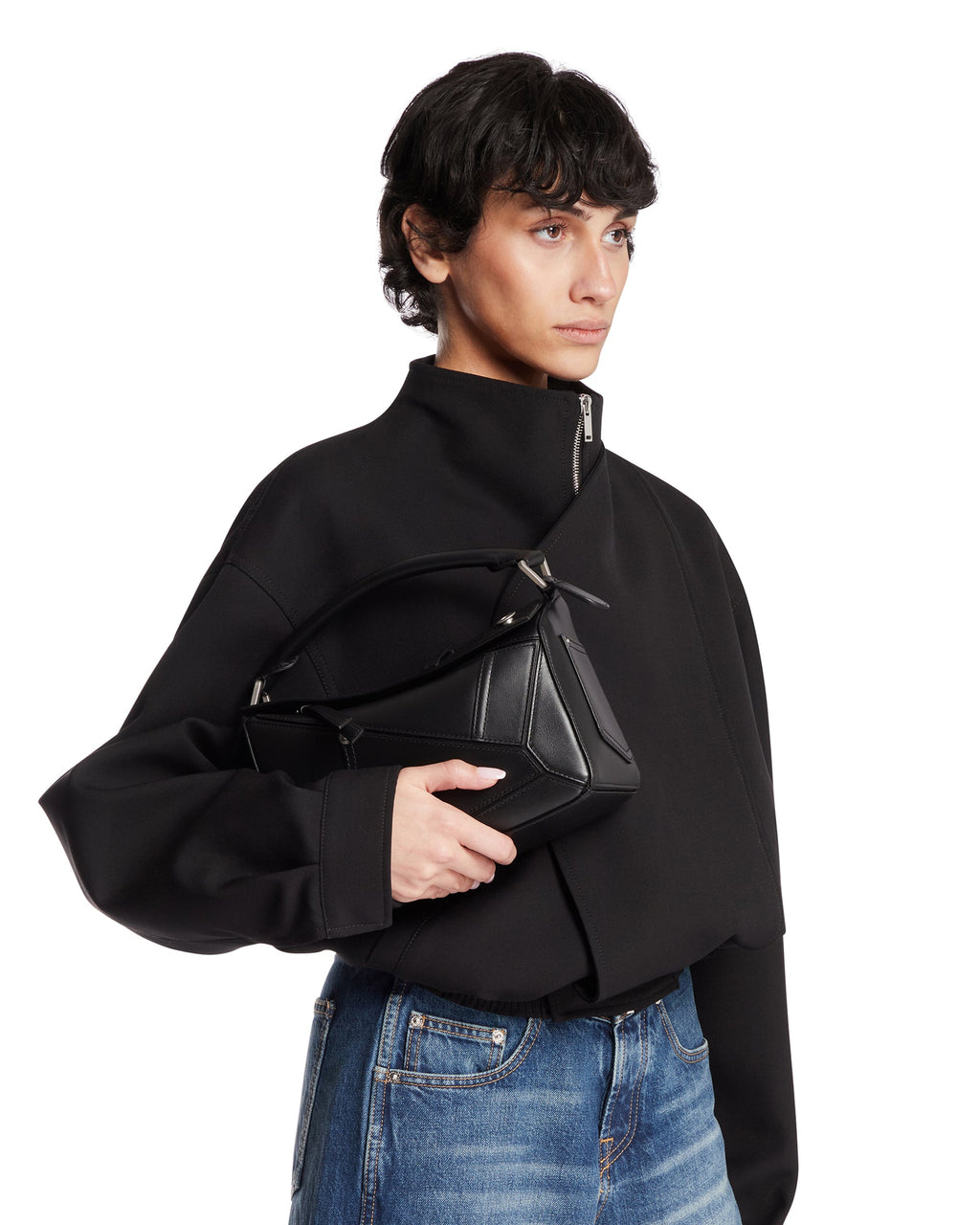 Black Small Puzzle Pants Bag Loewe – Гарантія оригінальності – детальний вид