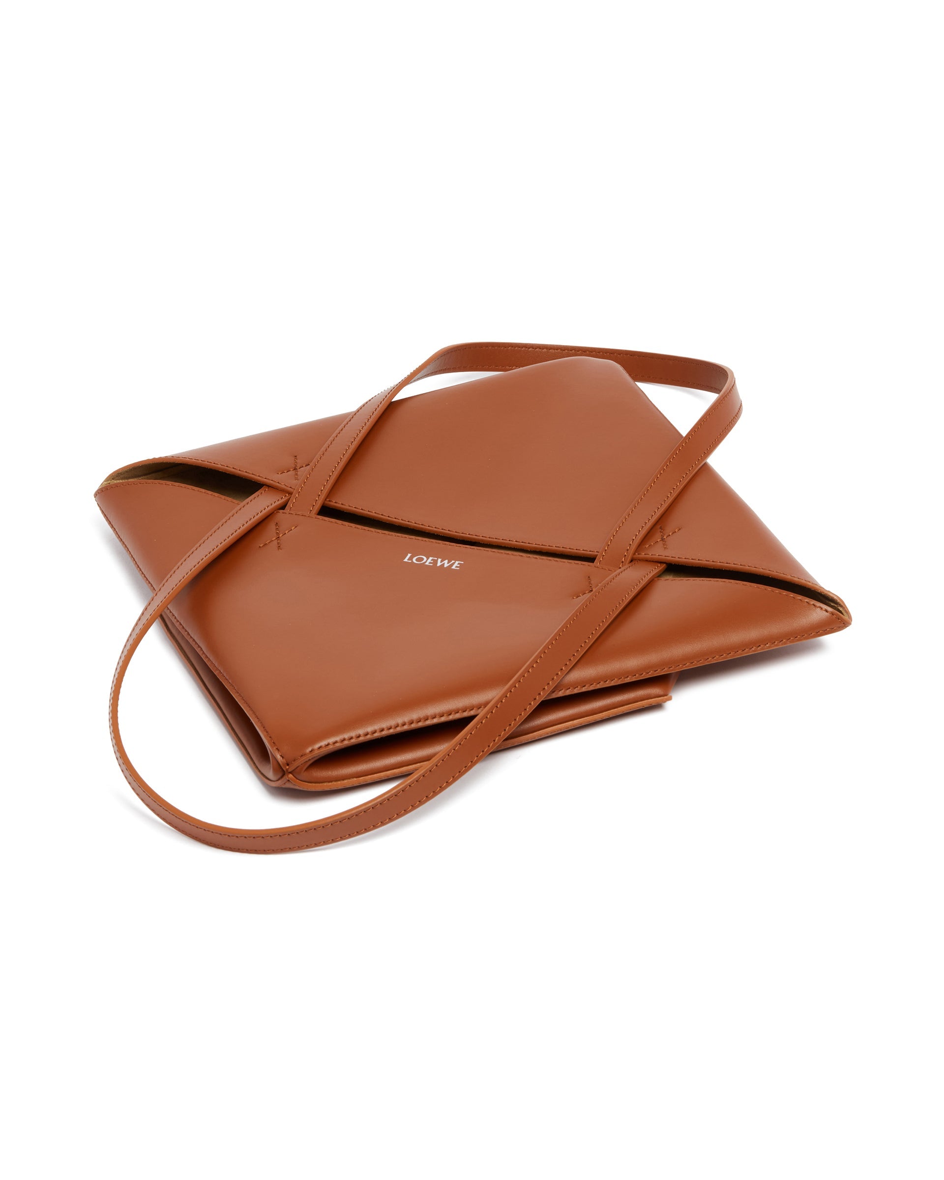 Brown Medium Puzzle Fold Tote Bag Loewe – Гарантія оригінальності – збільшений вид