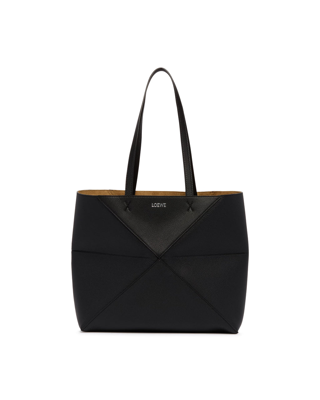 Black Medium Fold Puzzle Tote Bag Loewe оригінал – Купити в Україні – вид ззаду