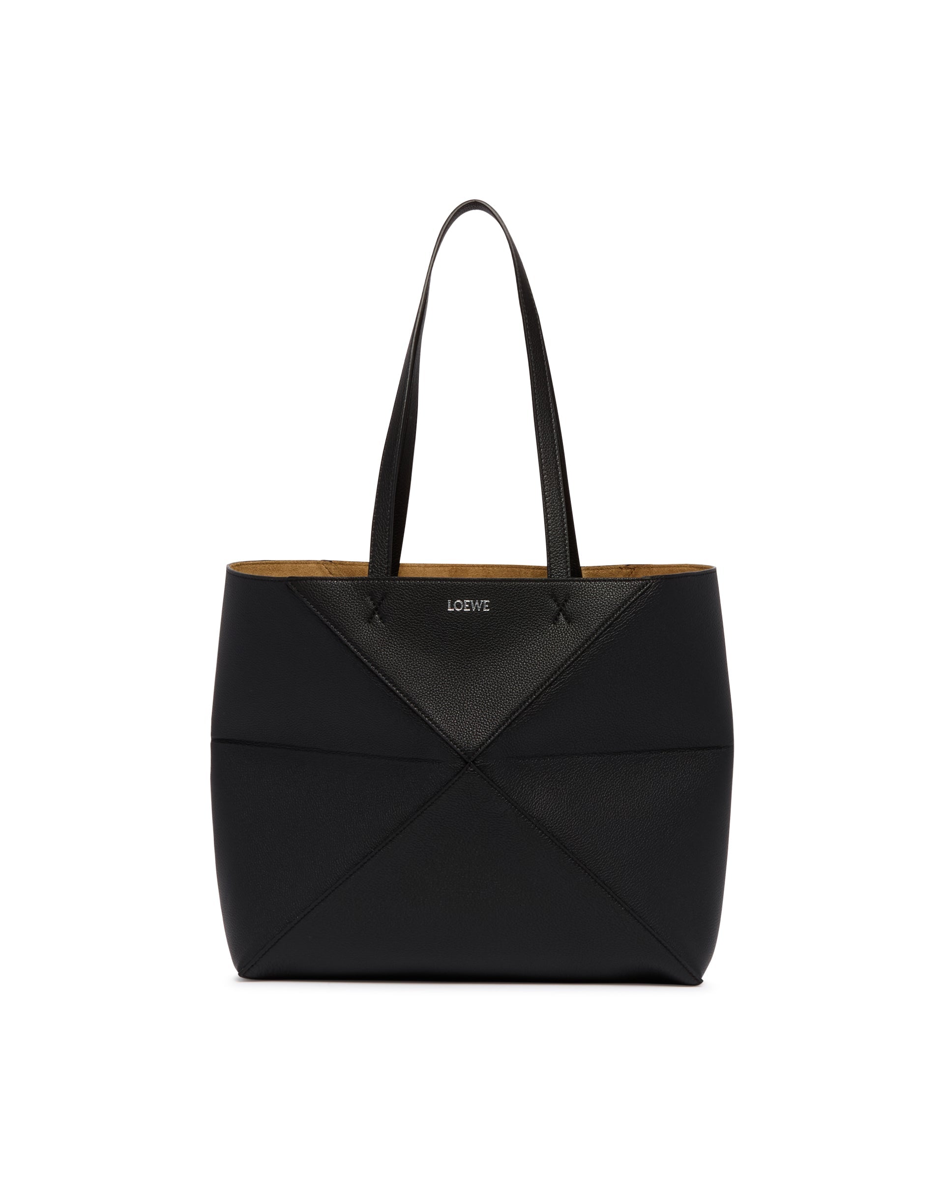 Black Medium Fold Puzzle Tote Bag Loewe оригінал – Купити в Україні – вид ззаду