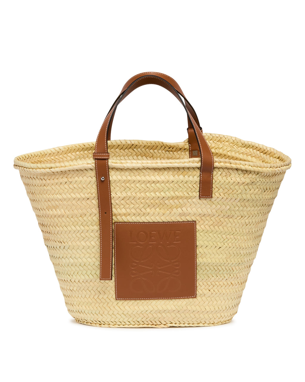 Palm Leaf And Leather Basket Bag Loewe – Гарантія оригінальності – боковий вид
