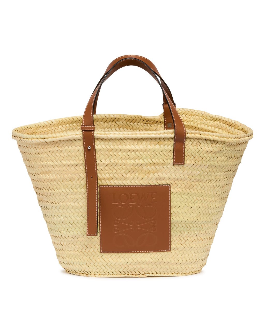 Palm Leaf And Leather Basket Bag Loewe – Гарантія оригінальності – вид ззаду
