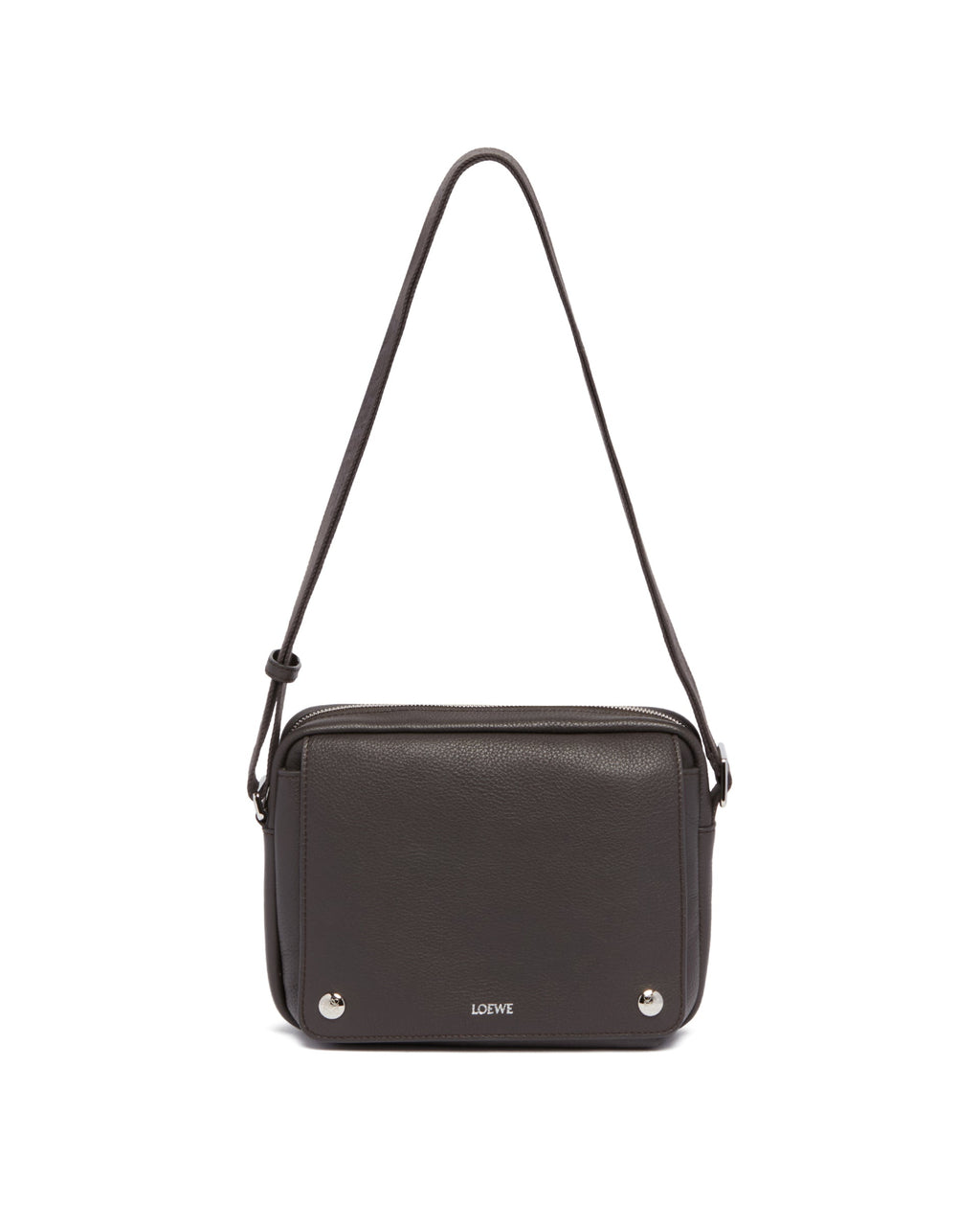 Gray Medium Pebble Messenger Bag Loewe – Гарантія оригінальності – боковий вид