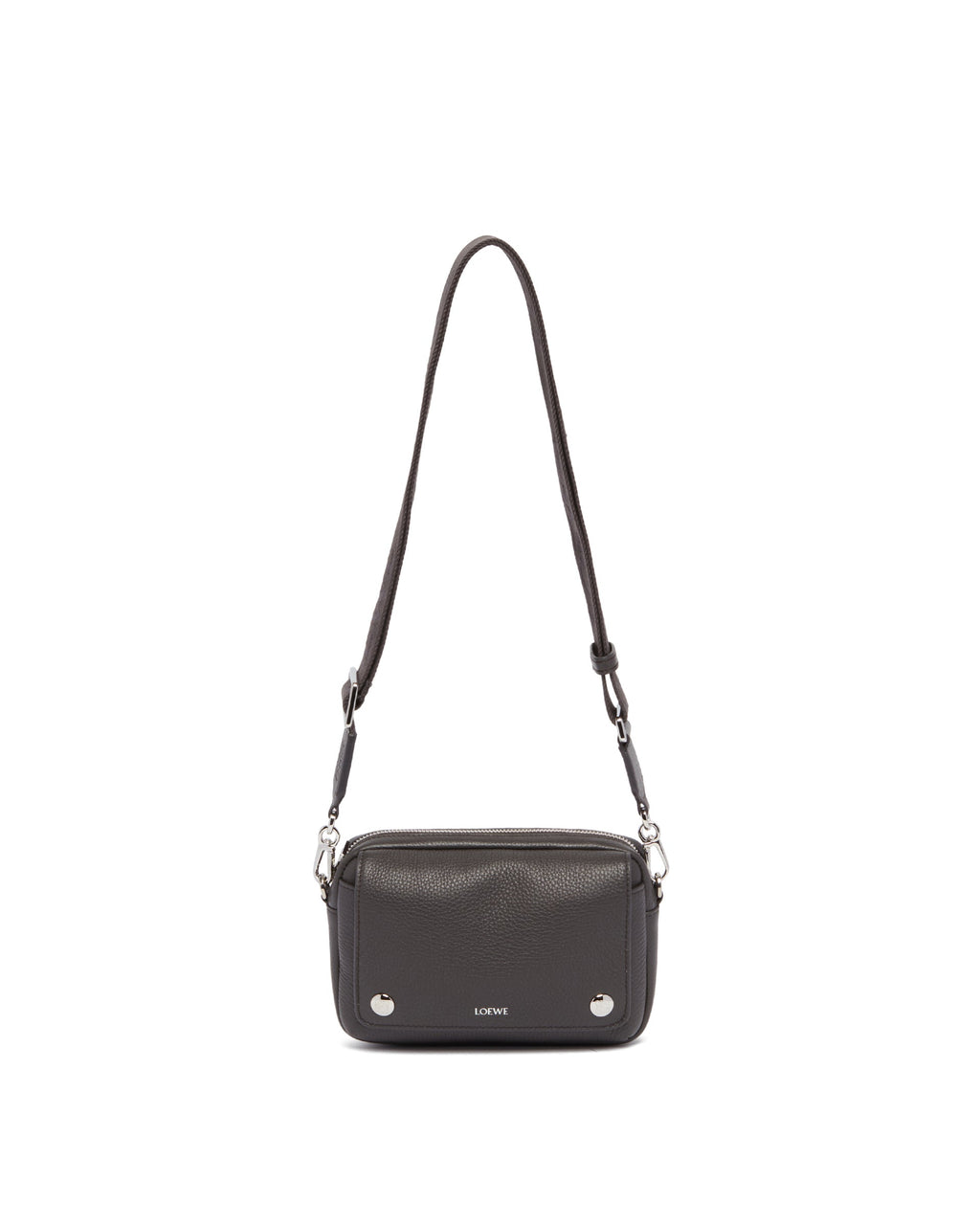 Gray Small Pebble Messenger Bag Loewe – Гарантія оригінальності – боковий вид