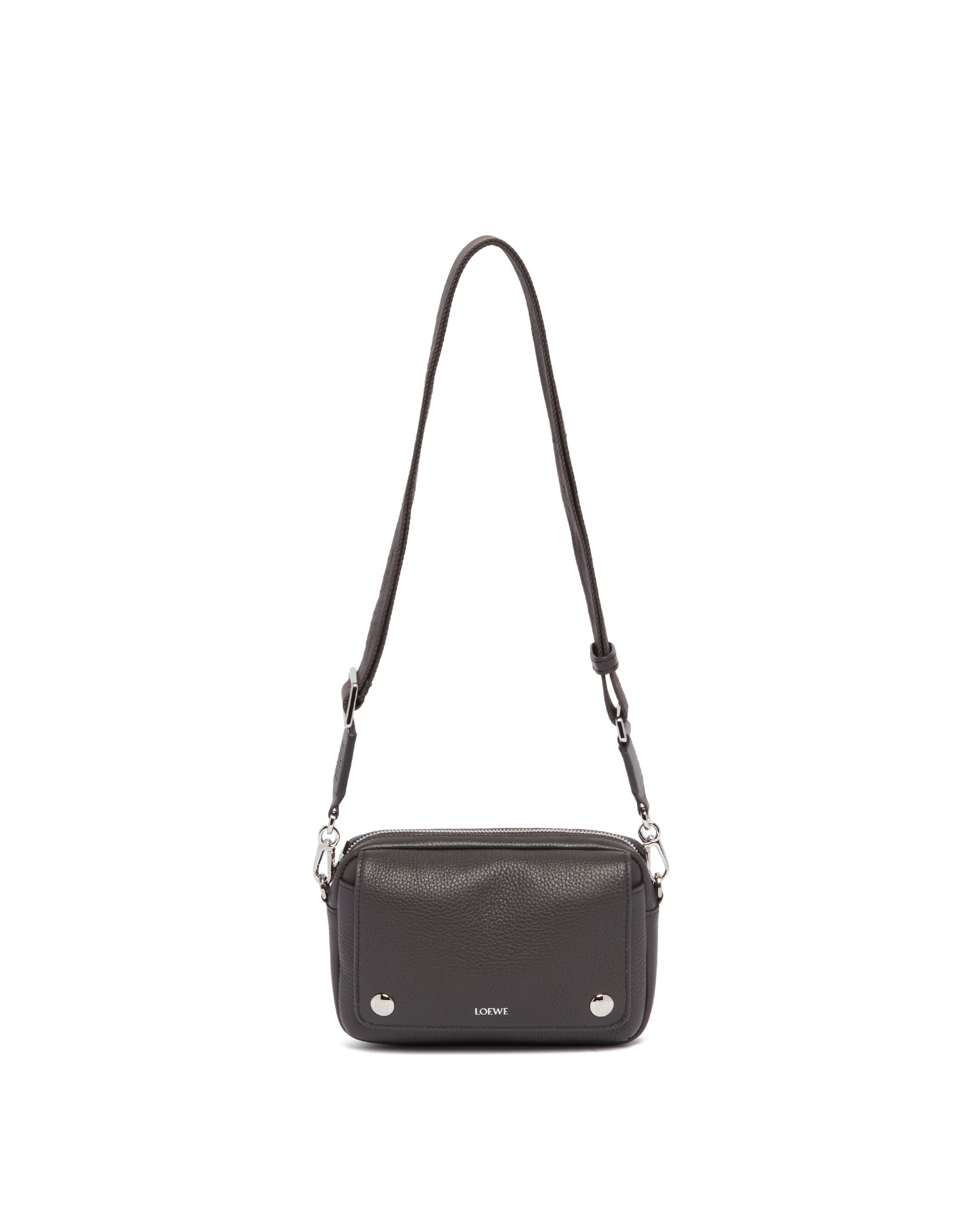 Gray Small Pebble Messenger Bag Loewe – Гарантія оригінальності – боковий вид