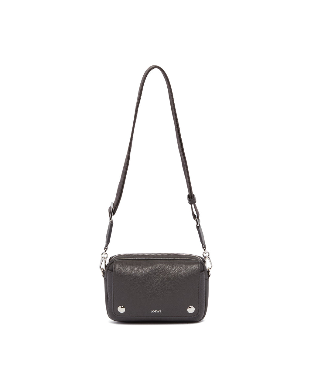 Gray Small Pebble Messenger Bag Loewe – Гарантія оригінальності – вид ззаду