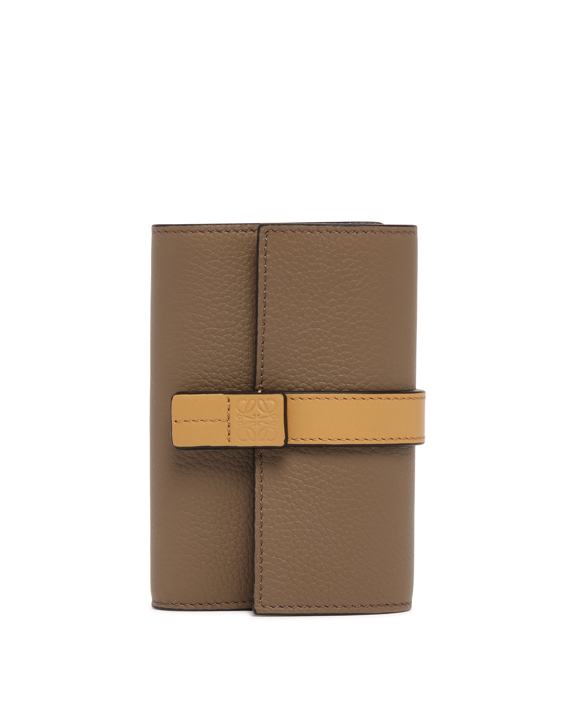Brown Small Vertical Wallet Loewe – Гарантія оригінальності – боковий вид