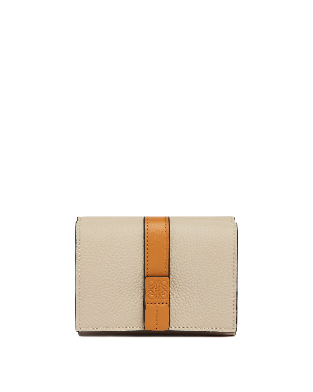 Оригінальна Beige Leather Trifold Wallet Loewe – боковий вид