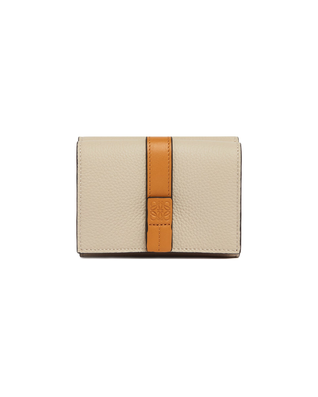 Оригінальна Beige Leather Trifold Wallet Loewe – вид ззаду