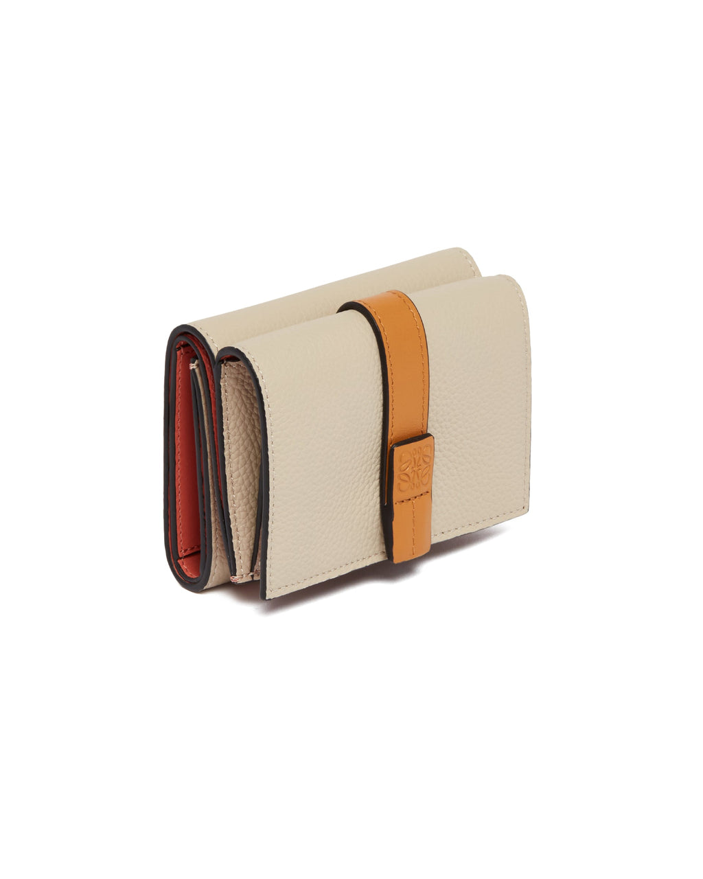Оригінальна Beige Leather Trifold Wallet Loewe – збільшений вид