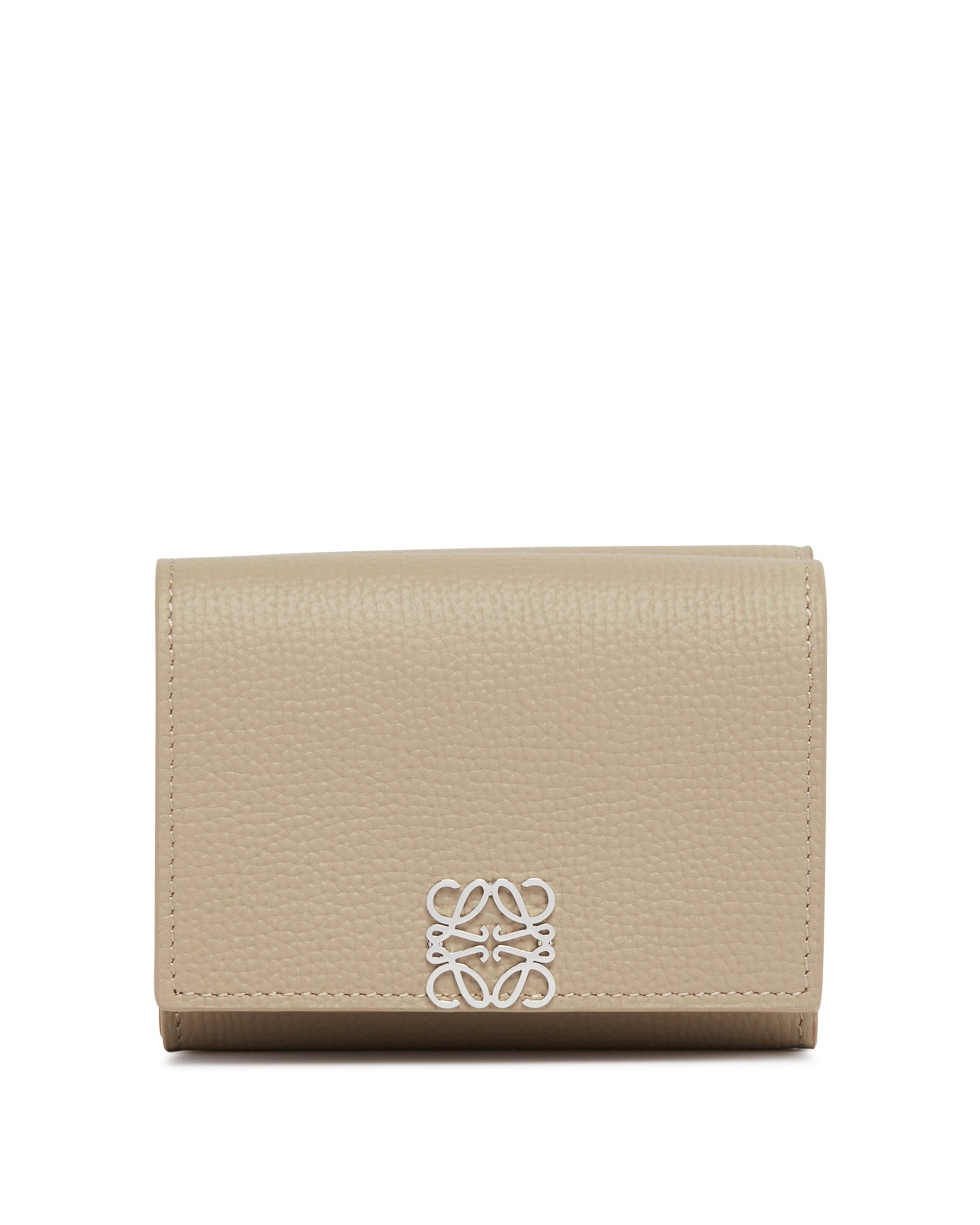 Beige Trifold Anagram Wallet Loewe – Гарантія оригінальності – боковий вид