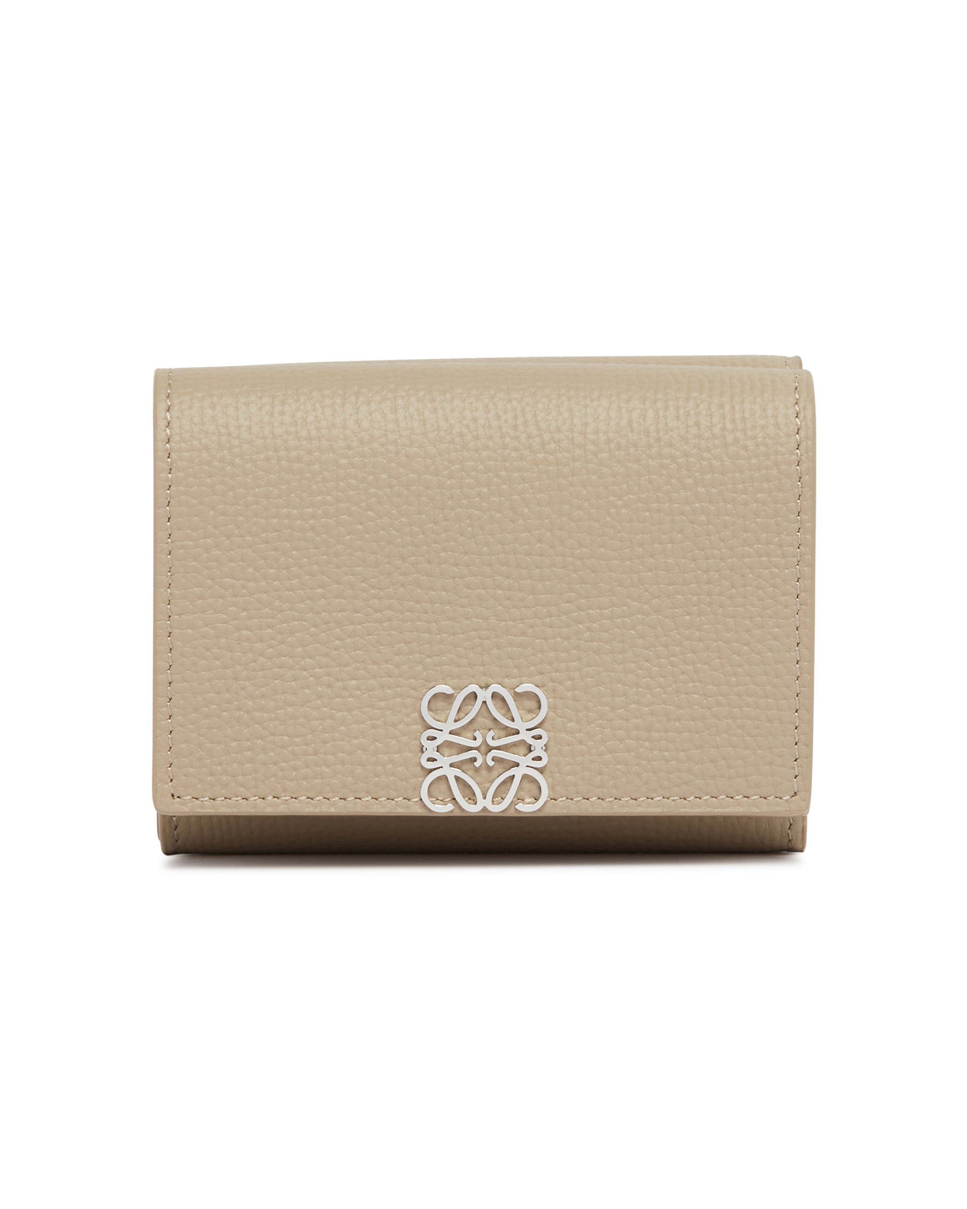 Beige Trifold Anagram Wallet Loewe – Гарантія оригінальності – вид ззаду