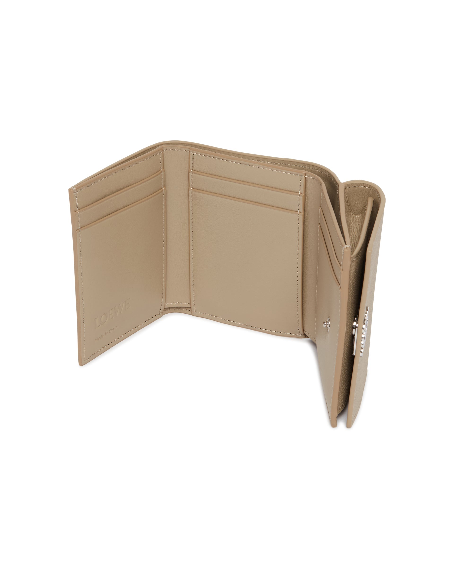 Beige Trifold Anagram Wallet Loewe – Гарантія оригінальності – детальний вид