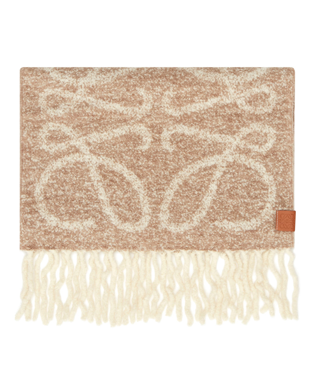 Оригінальна Beige Anagram Scarf Loewe – вид ззаду