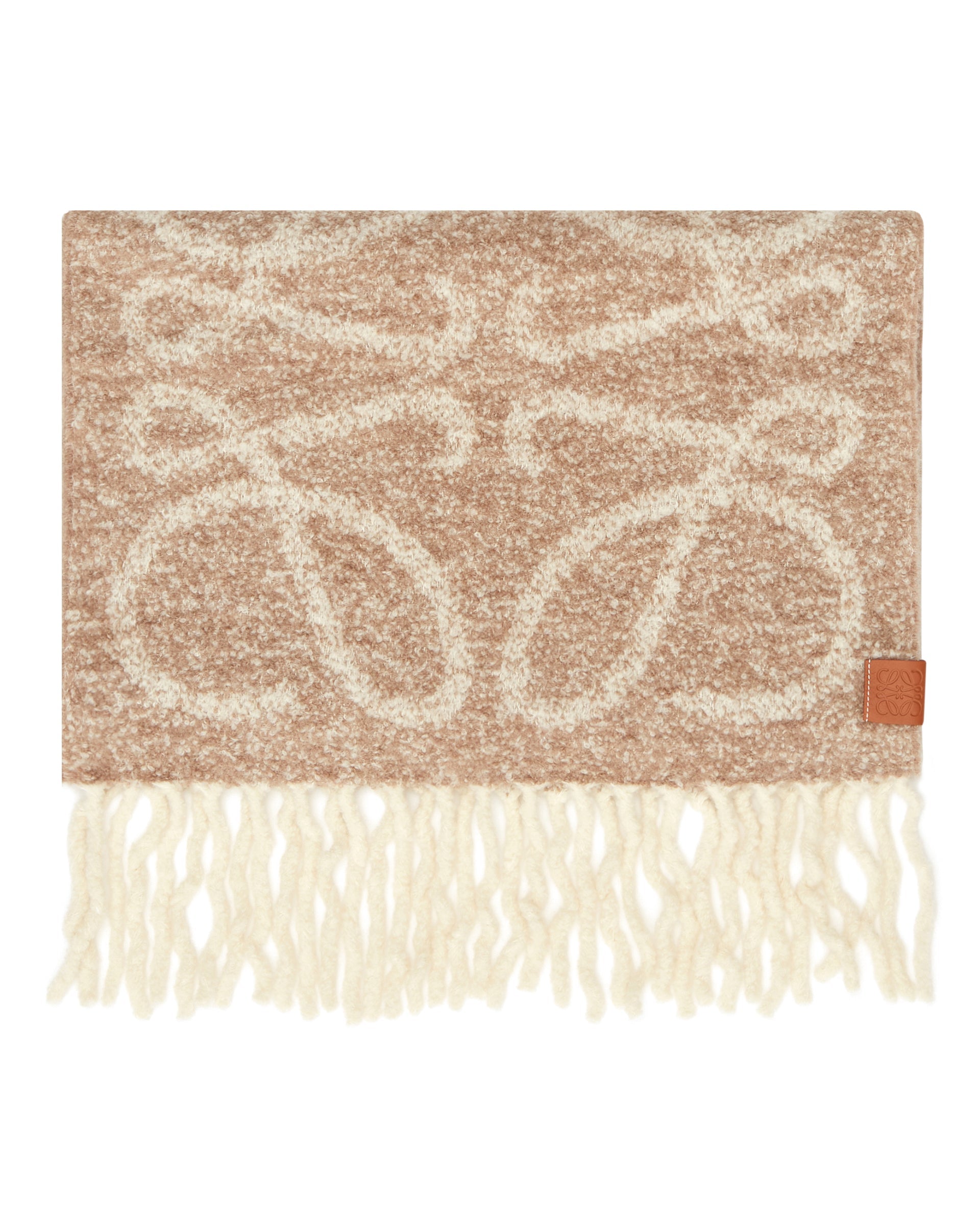 Оригінальна Beige Anagram Scarf Loewe – вид ззаду
