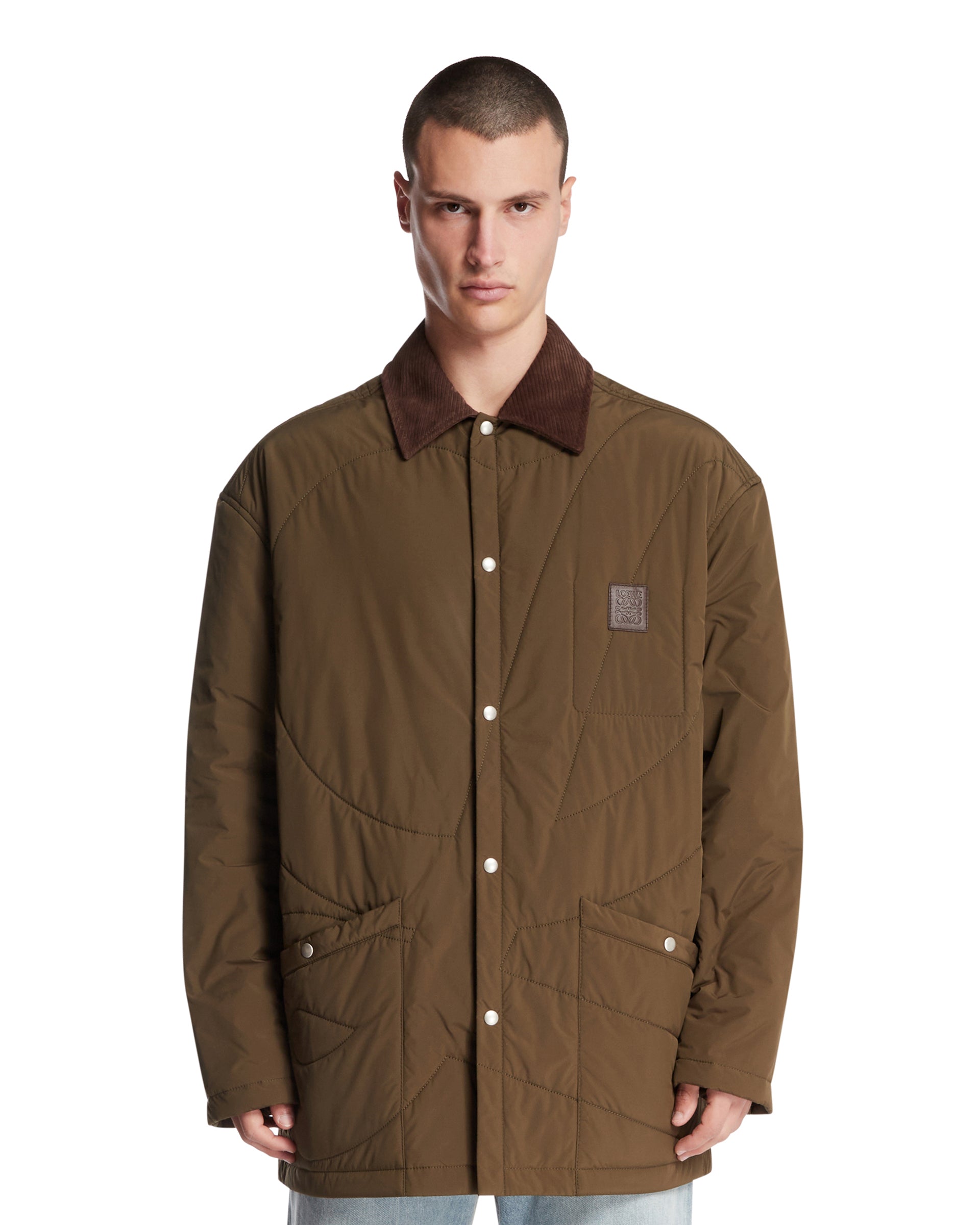 Оригінальна Green Padded Overshirt Loewe – боковий вид