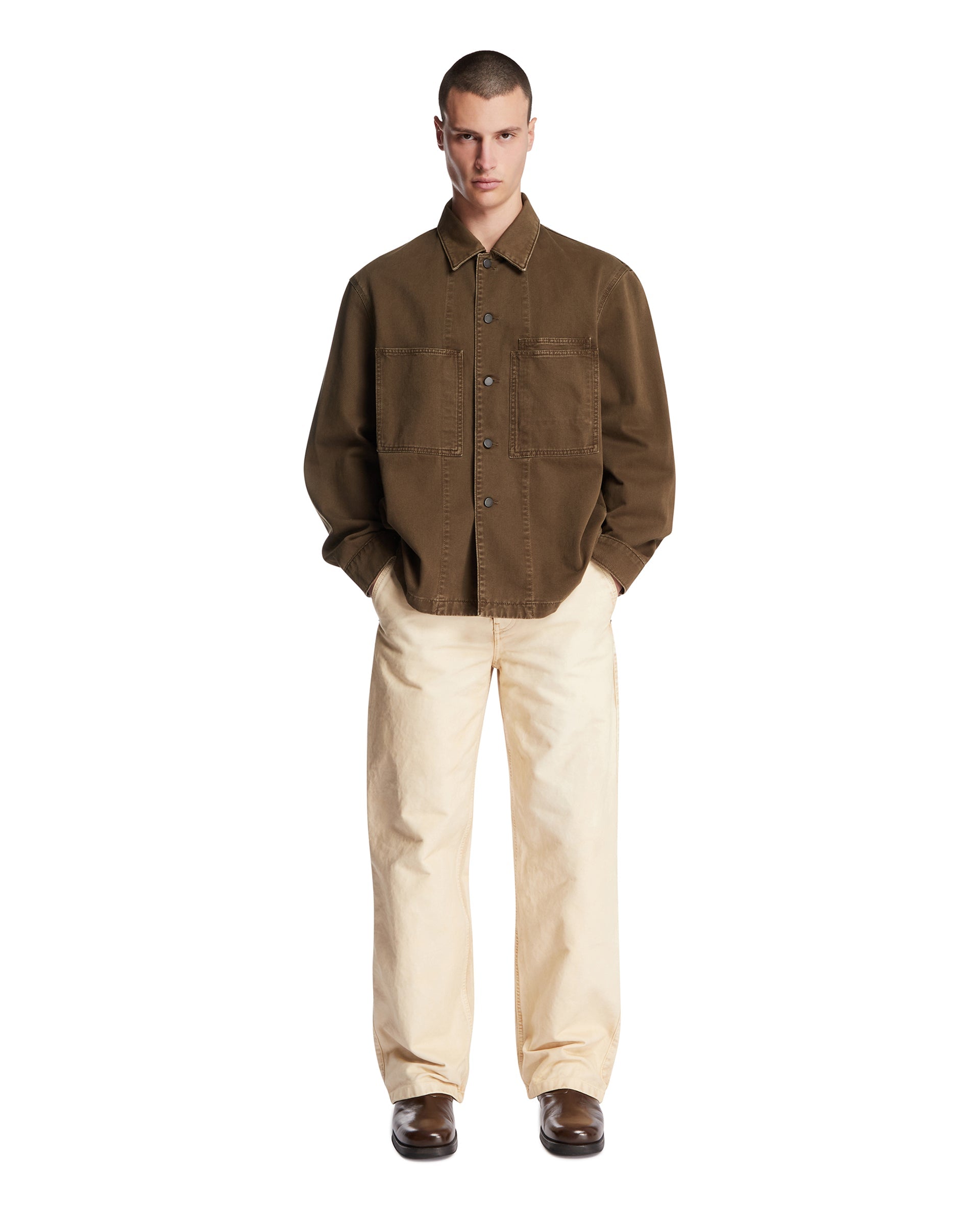 Beige Utility Cotton Pants Loewe – Гарантія оригінальності – детальний вид