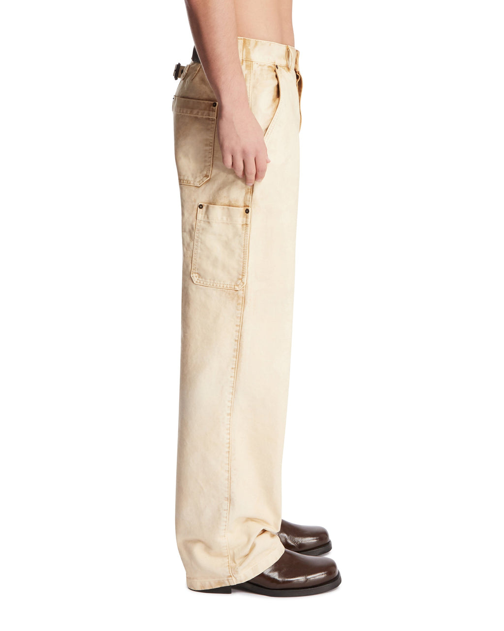 Beige Utility Cotton Pants Loewe – Гарантія оригінальності – збільшений вид