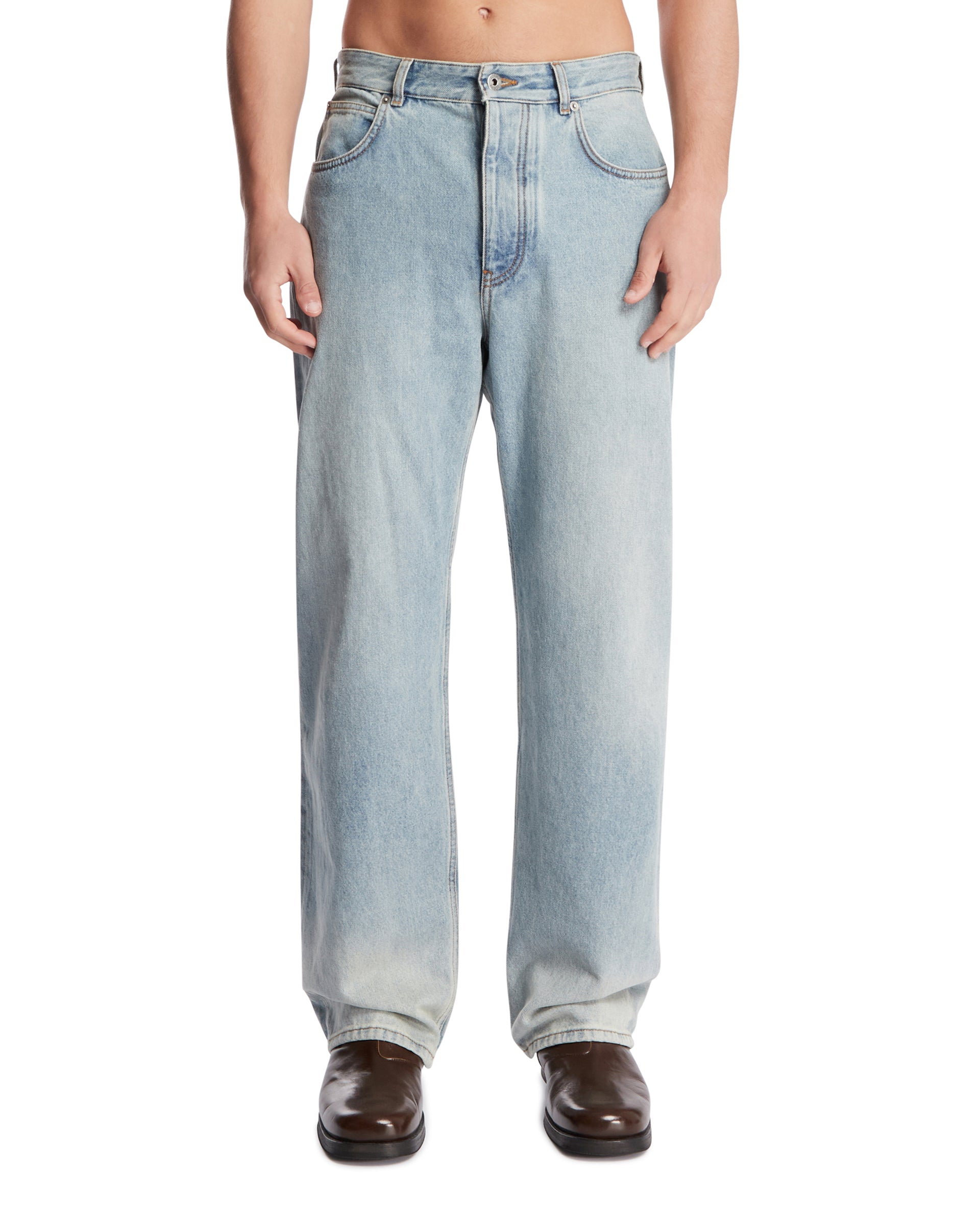 Оригінальна Blue Straight Leg Jeans Loewe – боковий вид