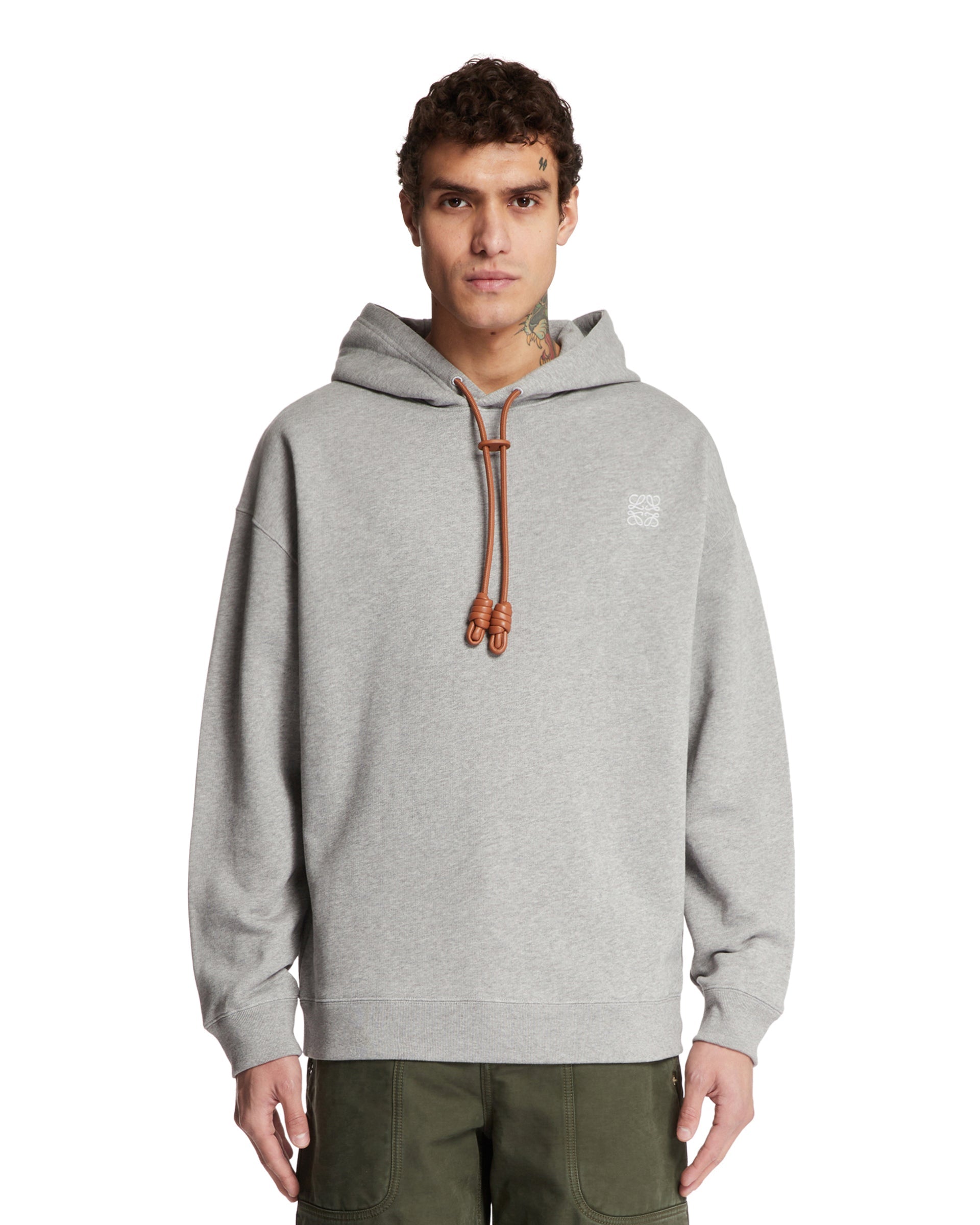 Оригінальна Gray Hoodie Loewe – боковий вид