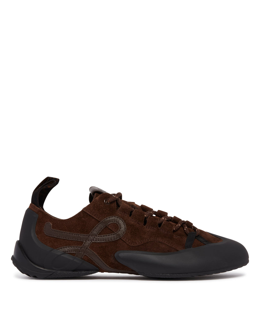 Оригінальна Brown Suede Grip Sneakers Loewe – боковий вид