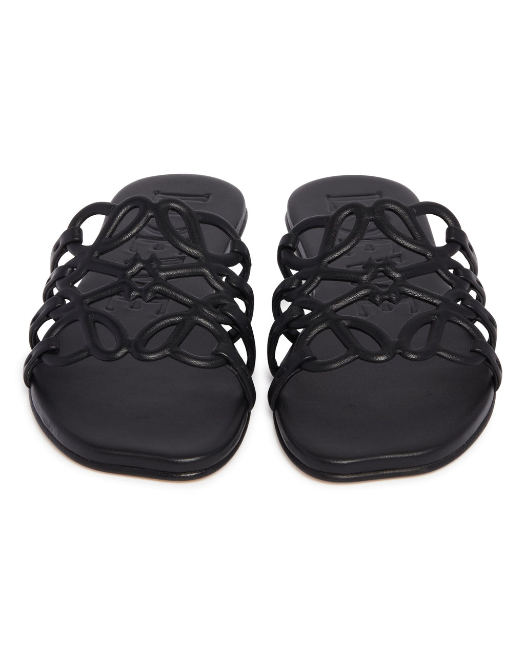Black Anagram Petal Leather Sandals Loewe – Гарантія оригінальності – збільшений вид