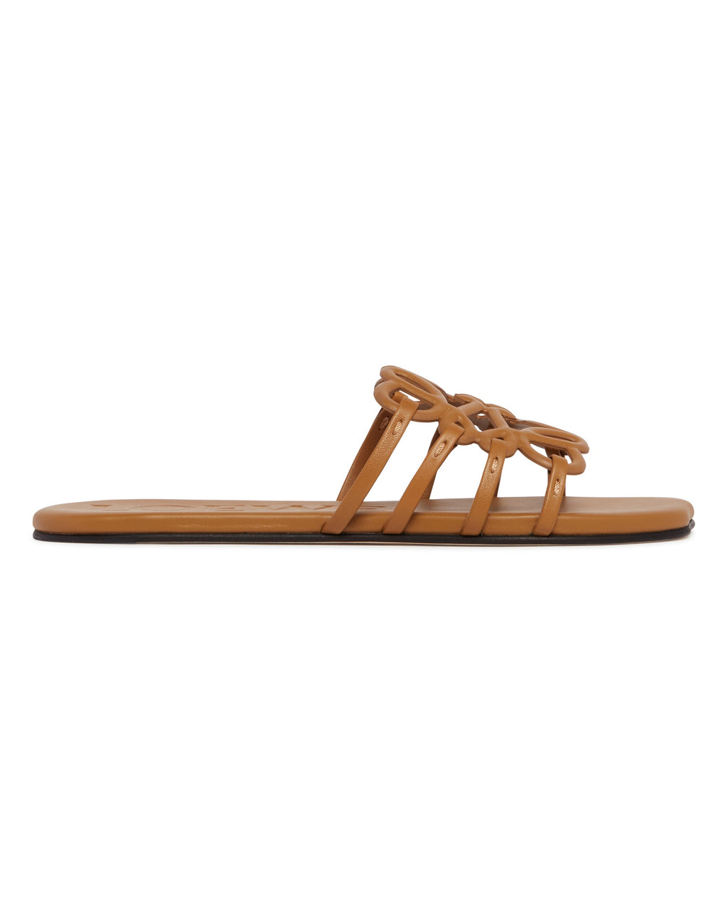 Brown Anagram Petal Leather Sandals Loewe – Гарантія оригінальності – вид ззаду