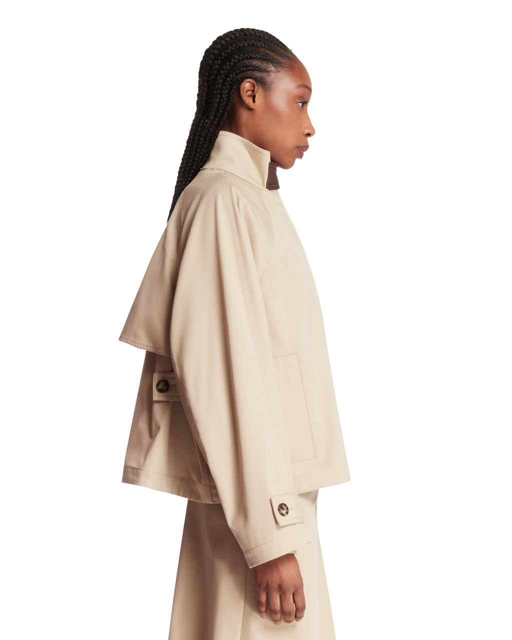 Beige Cotton And Silk Short Parka Loewe – Гарантія оригінальності – збільшений вид