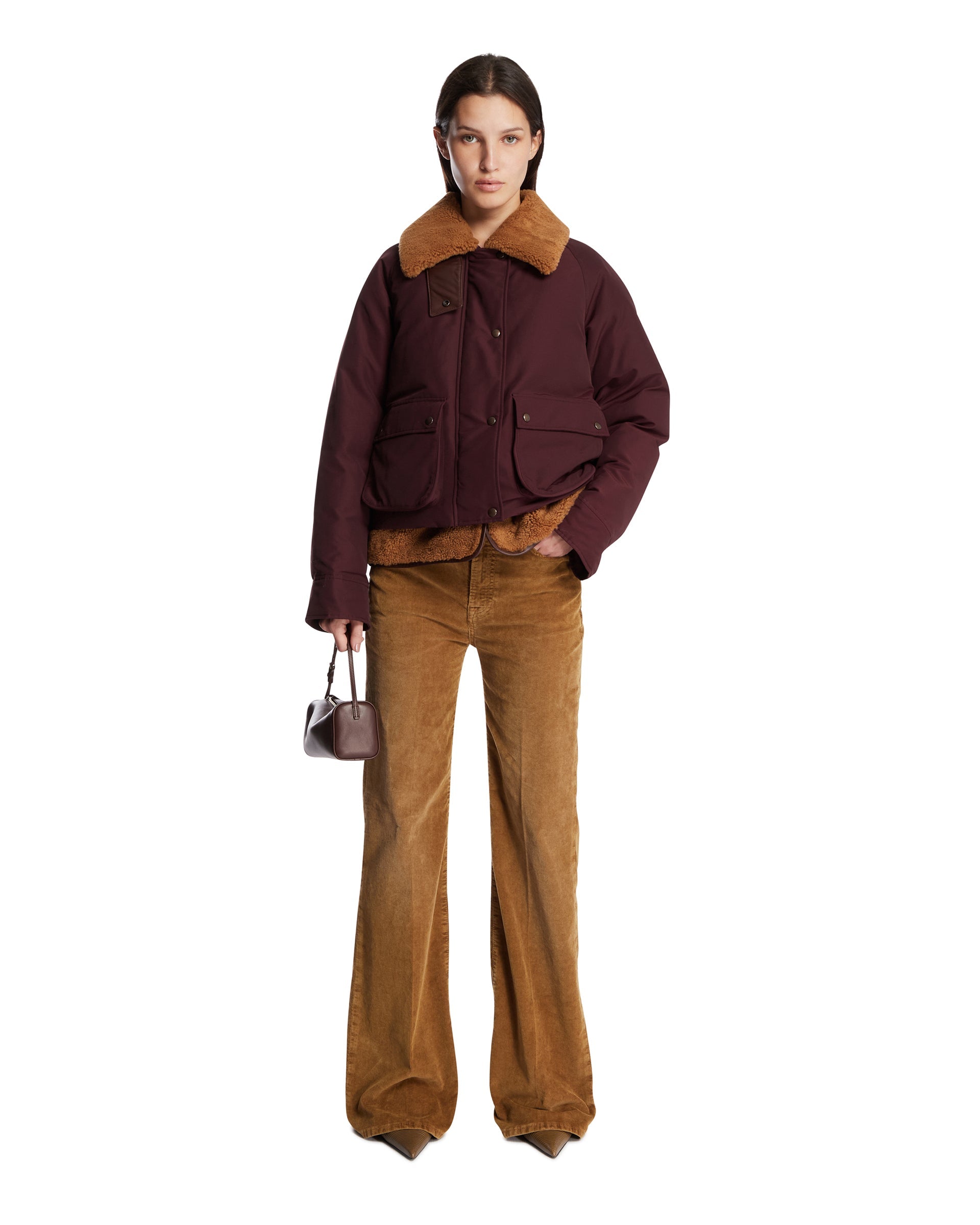 Burgundy Puffer Jacket Loewe – Гарантія оригінальності – детальний вид