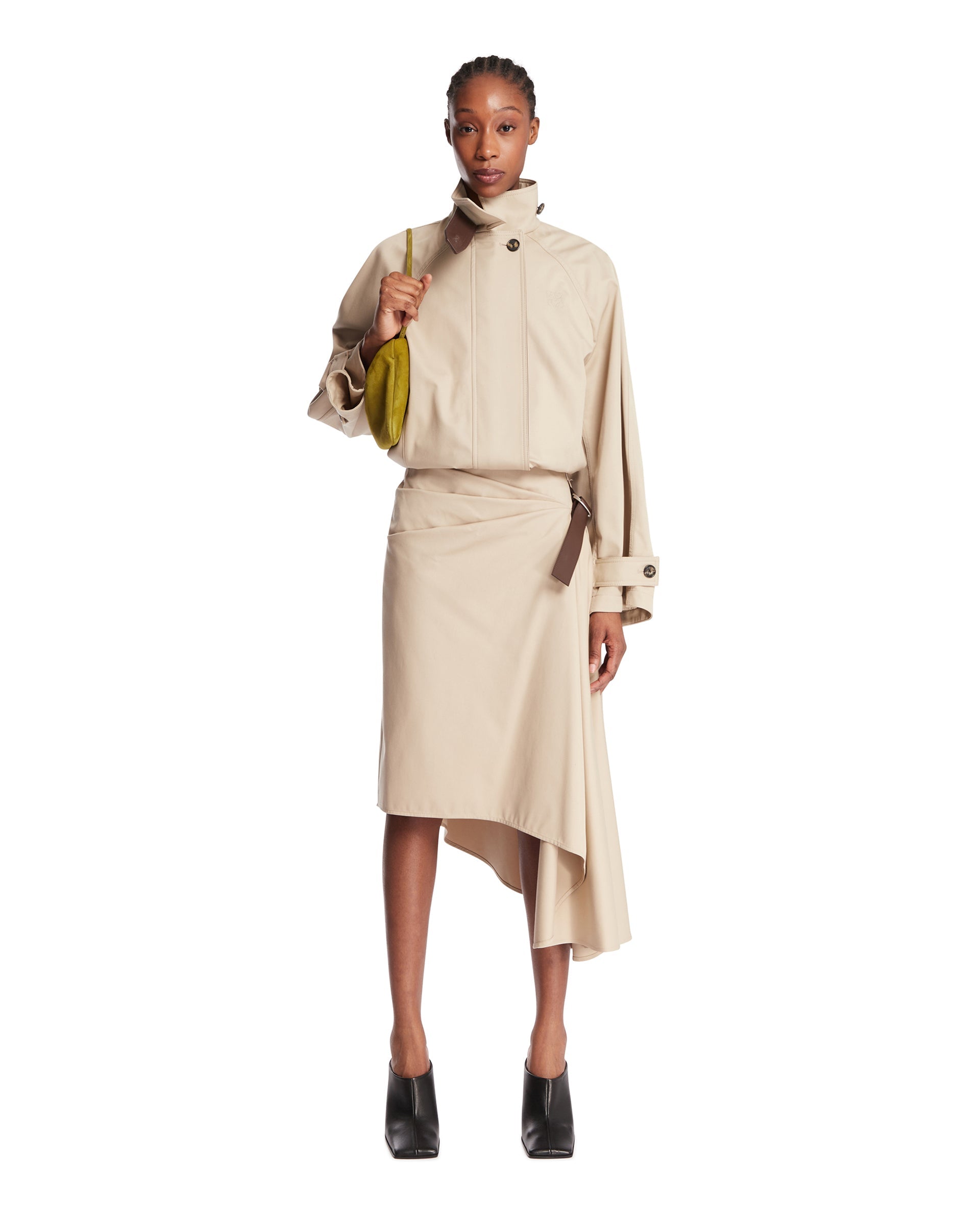 Оригінальна Beige Asymmetric Belted Skirt Loewe – детальний вид