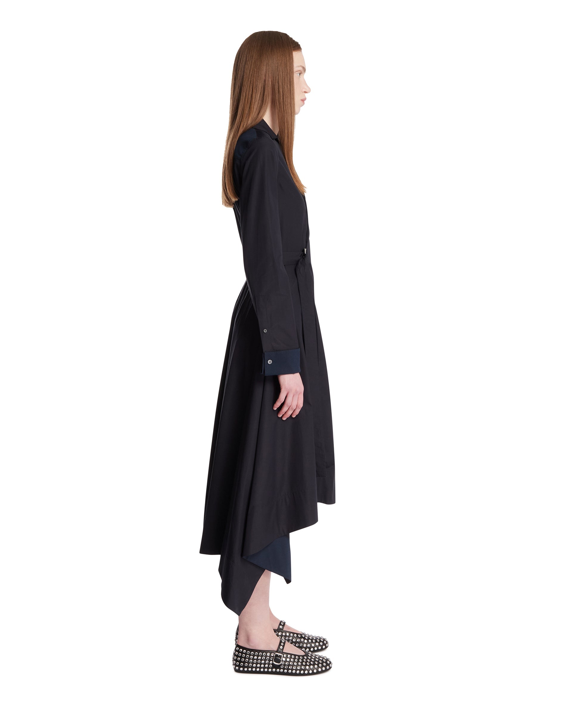 Blue Draped Cotton Dress Loewe оригінал – Купити в Україні – збільшений вид