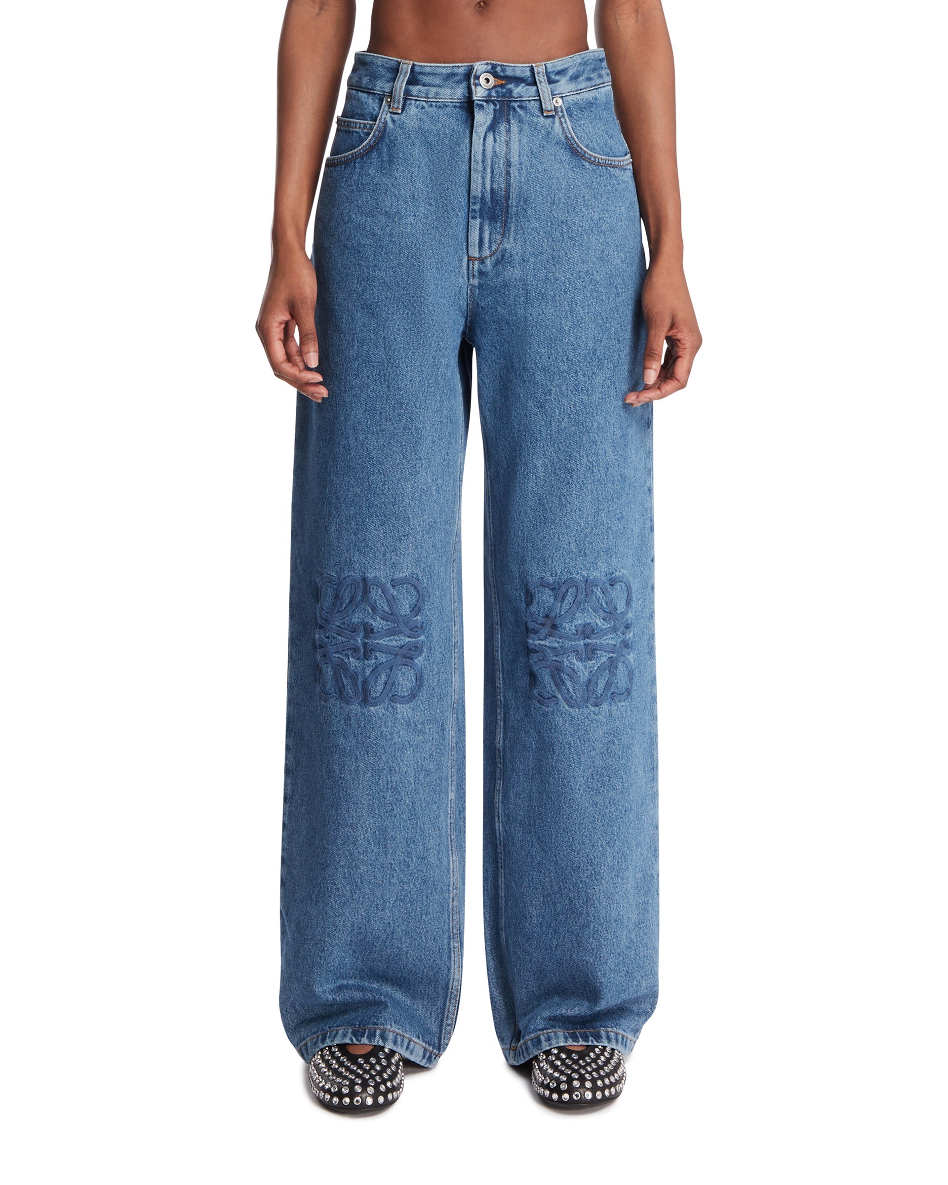 Blue Anagram Baggy Jeans Loewe – Гарантія оригінальності – боковий вид