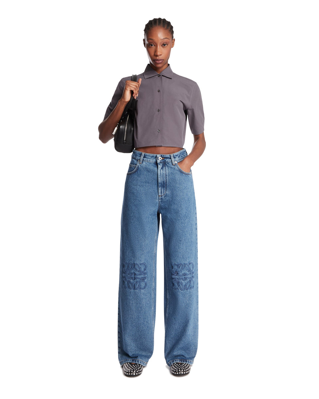 Blue Anagram Baggy Jeans Loewe – Гарантія оригінальності – детальний вид