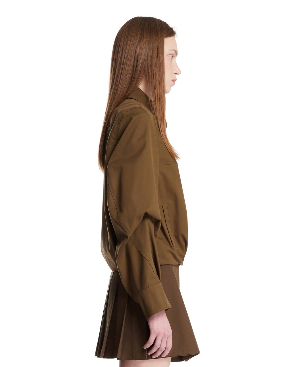 Green Cotton And Silk Jacket Loewe оригінал – Купити в Україні – збільшений вид