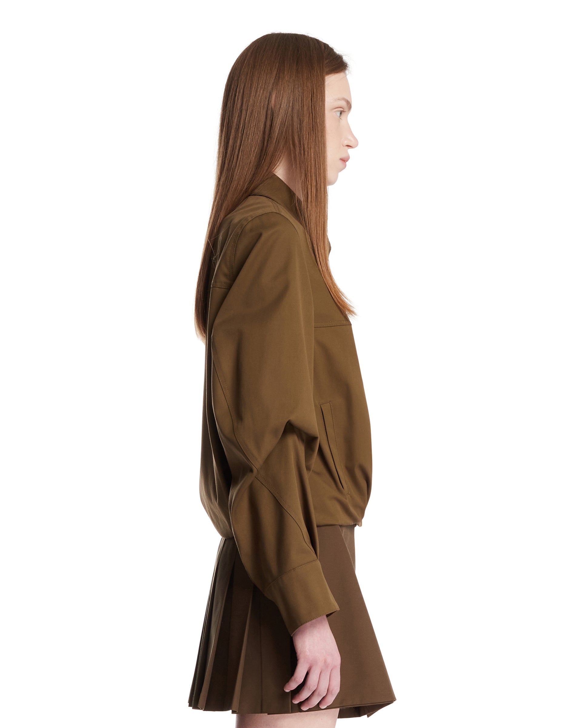 Green Cotton And Silk Jacket Loewe оригінал – Купити в Україні – збільшений вид