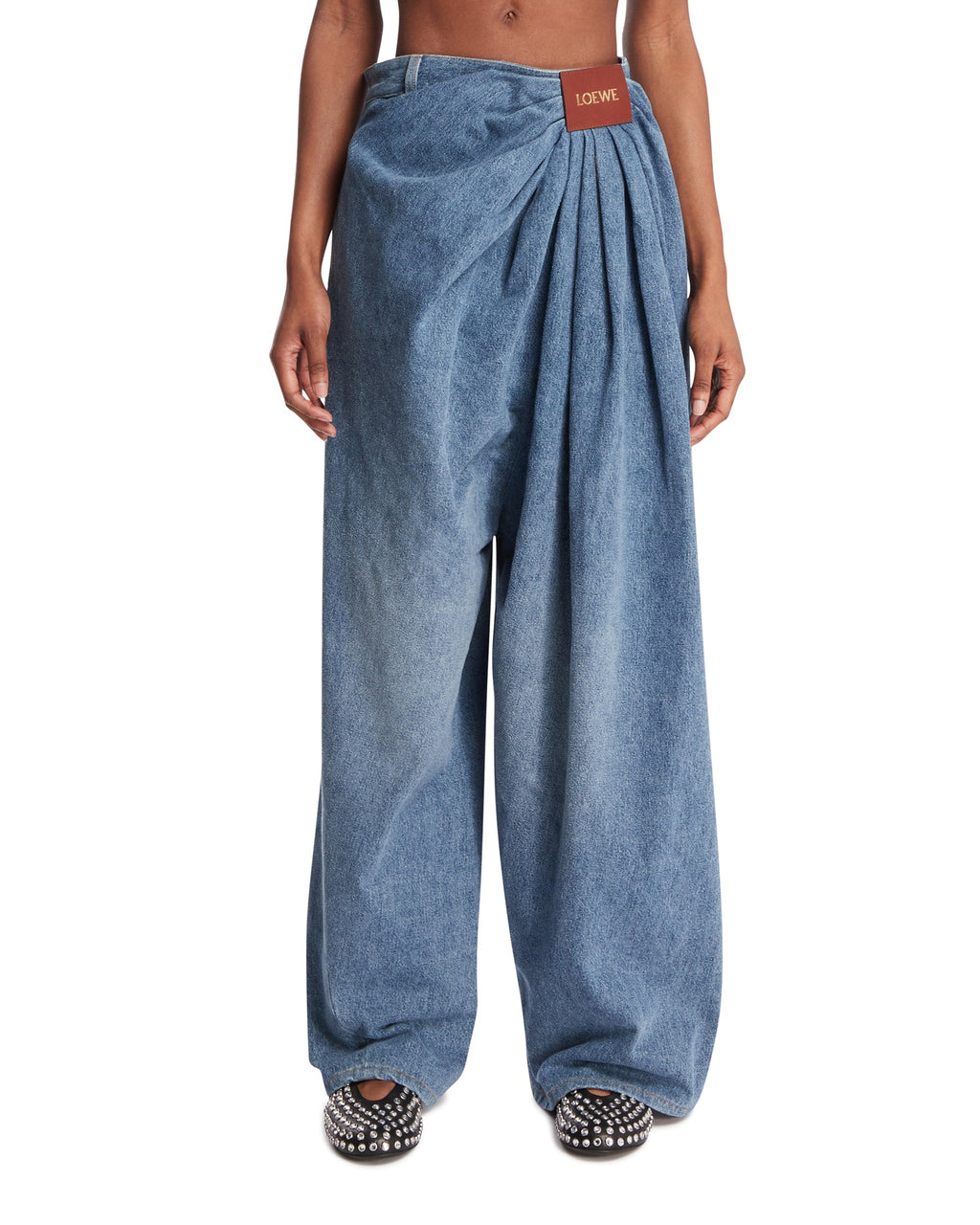 Blue Draped Jeans Loewe оригінал – Купити в Україні – боковий вид