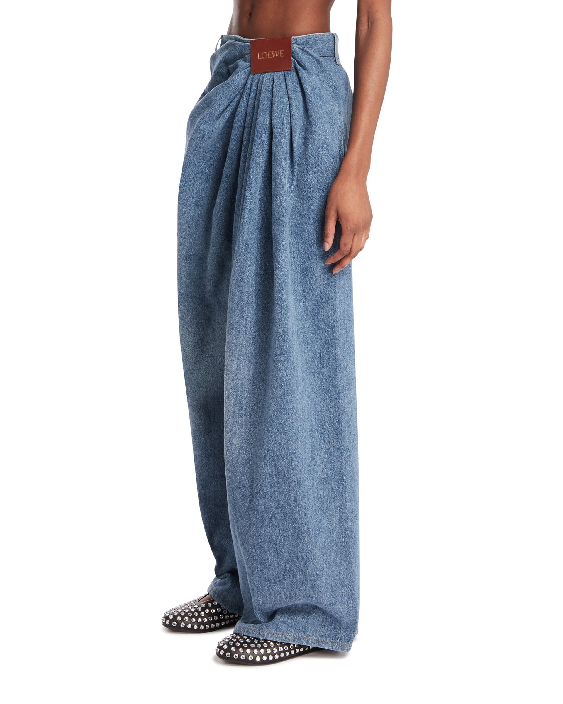 Blue Draped Jeans Loewe оригінал – Купити в Україні – вид ззаду