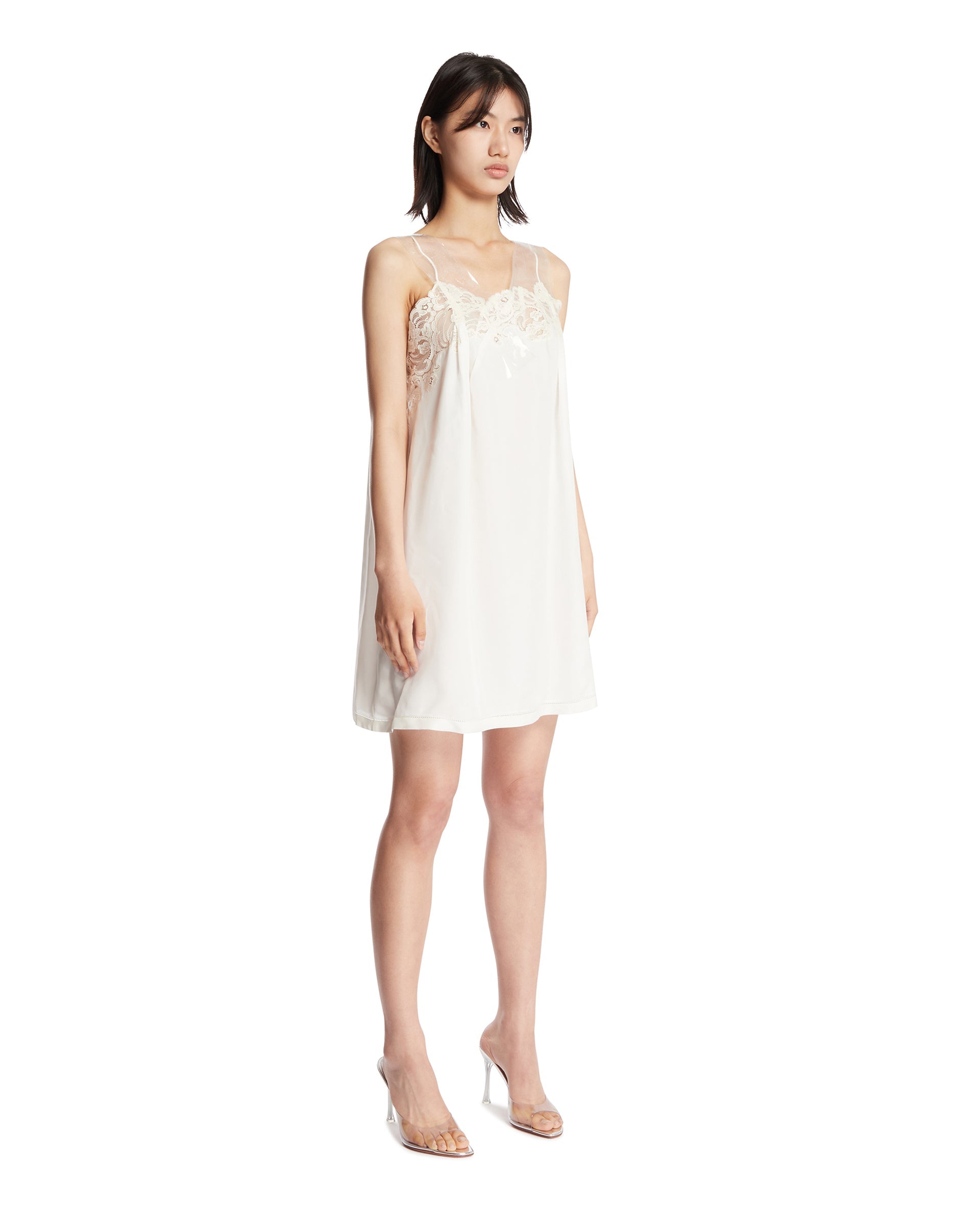 White Silk Slip Dress Maison margiela – Гарантія оригінальності – вид ззаду