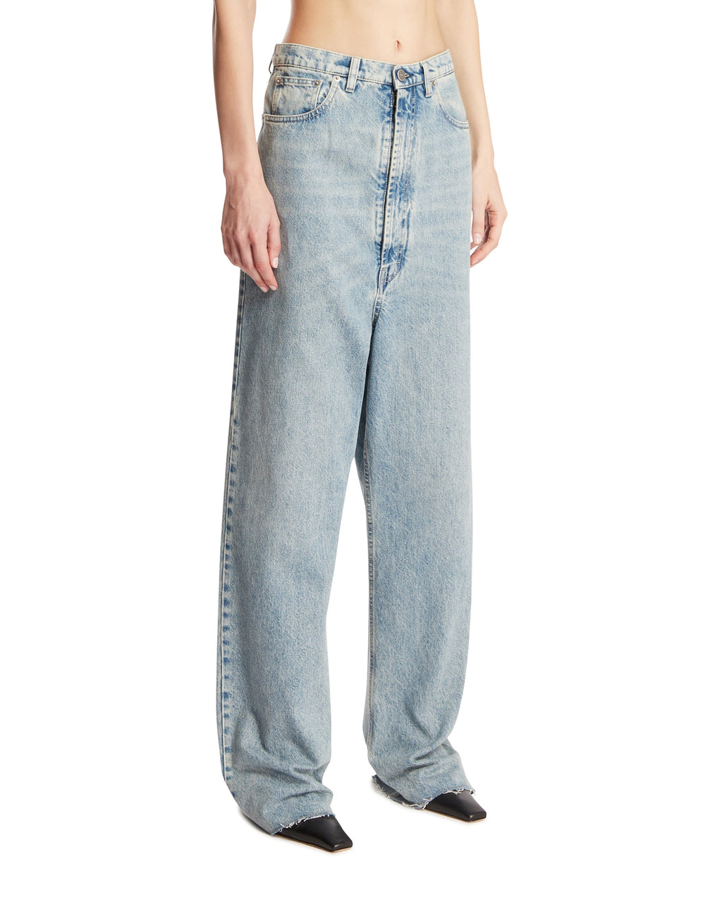 Оригінальна Blue Wide-Leg Jeans Maison margiela – вид ззаду