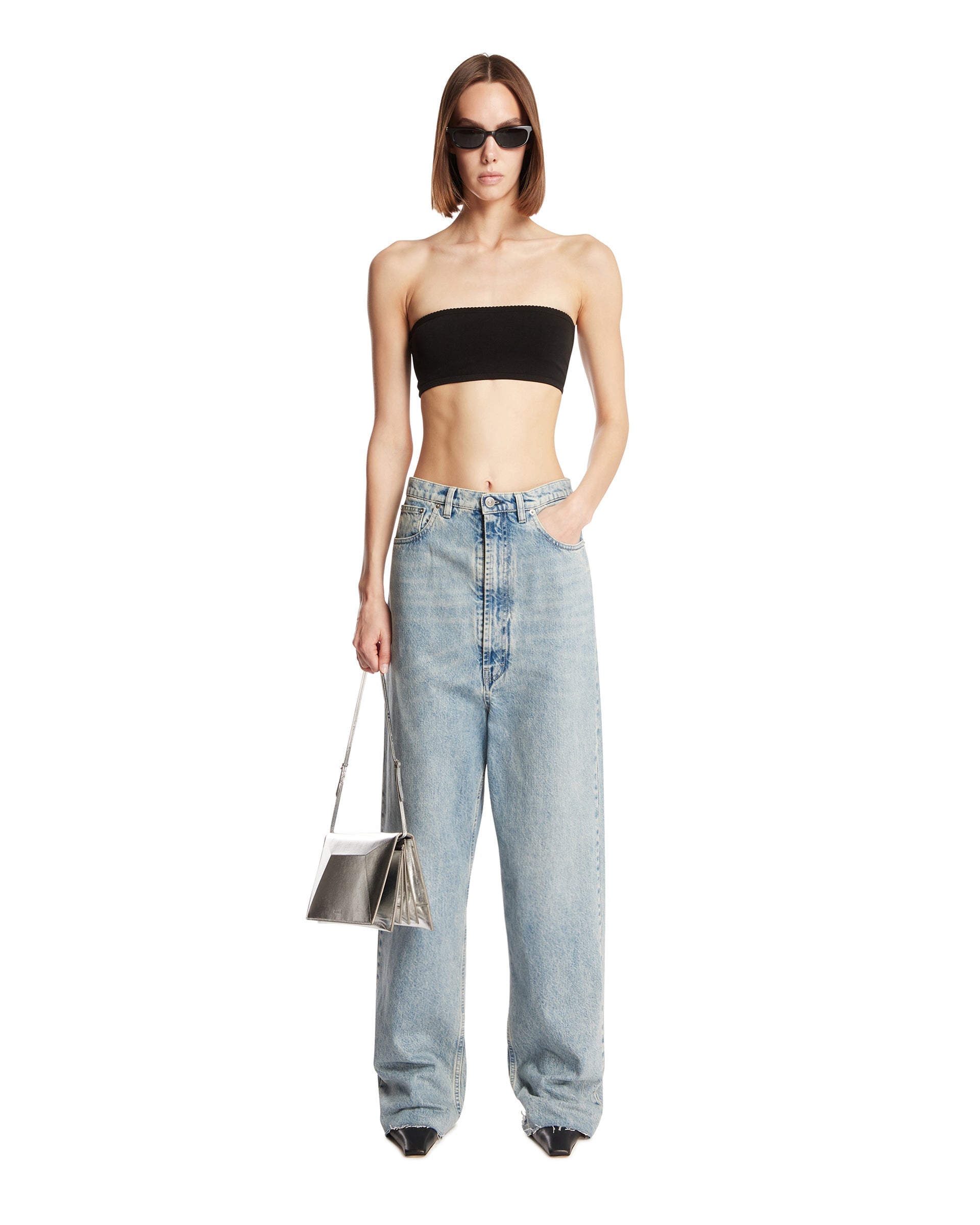 Black Strapless Bandeau Top Maison margiela – Гарантія оригінальності – детальний вид