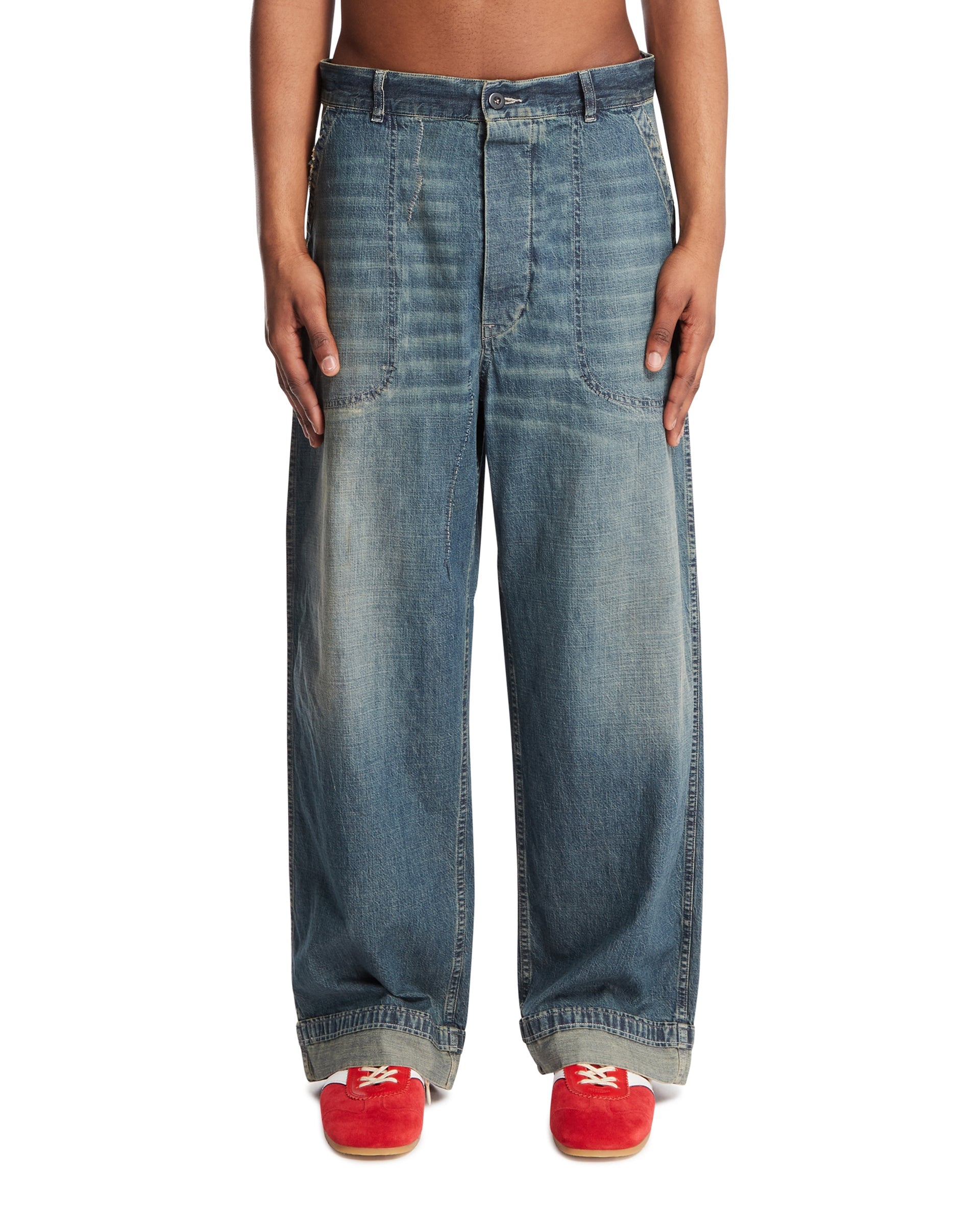 Оригінальна Blue Wide-Leg Jeans Maison margiela – боковий вид