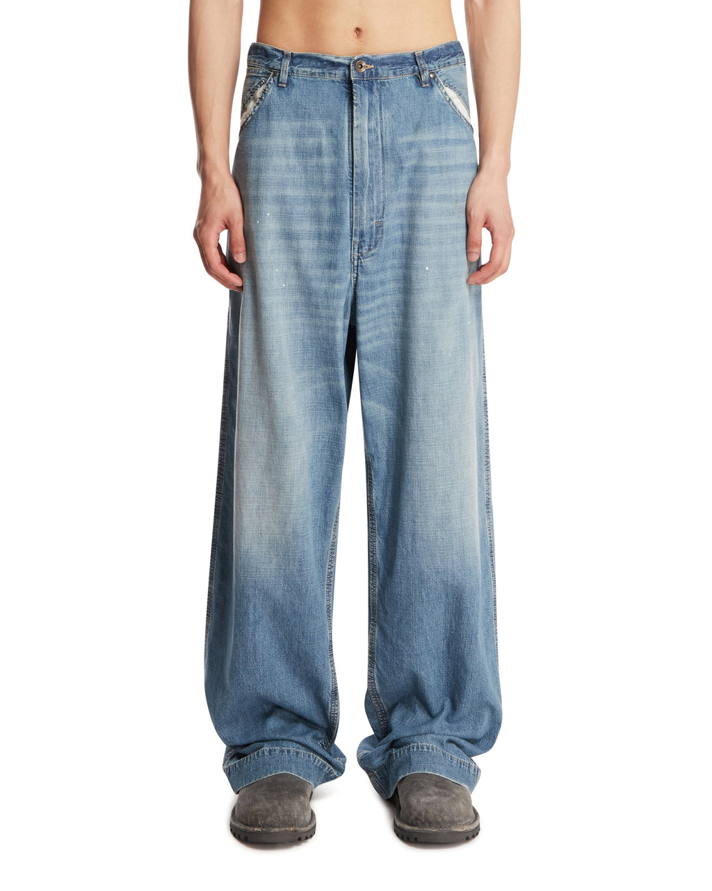Оригінальна Blue Wide-Leg Jeans Maison margiela – боковий вид