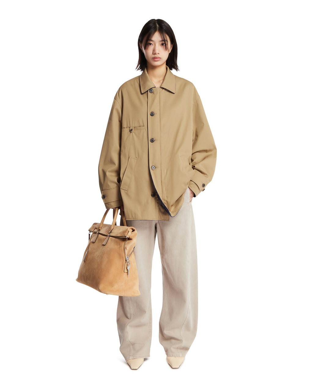 Оригінальна Beige Reversible Peacoat Maison margiela – детальний вид