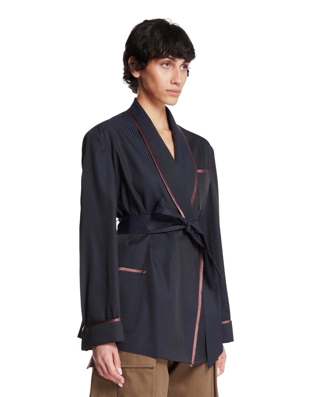 Blue Robe De Chambre Jacket Maison margiela оригінал – Купити в Україні – вид ззаду