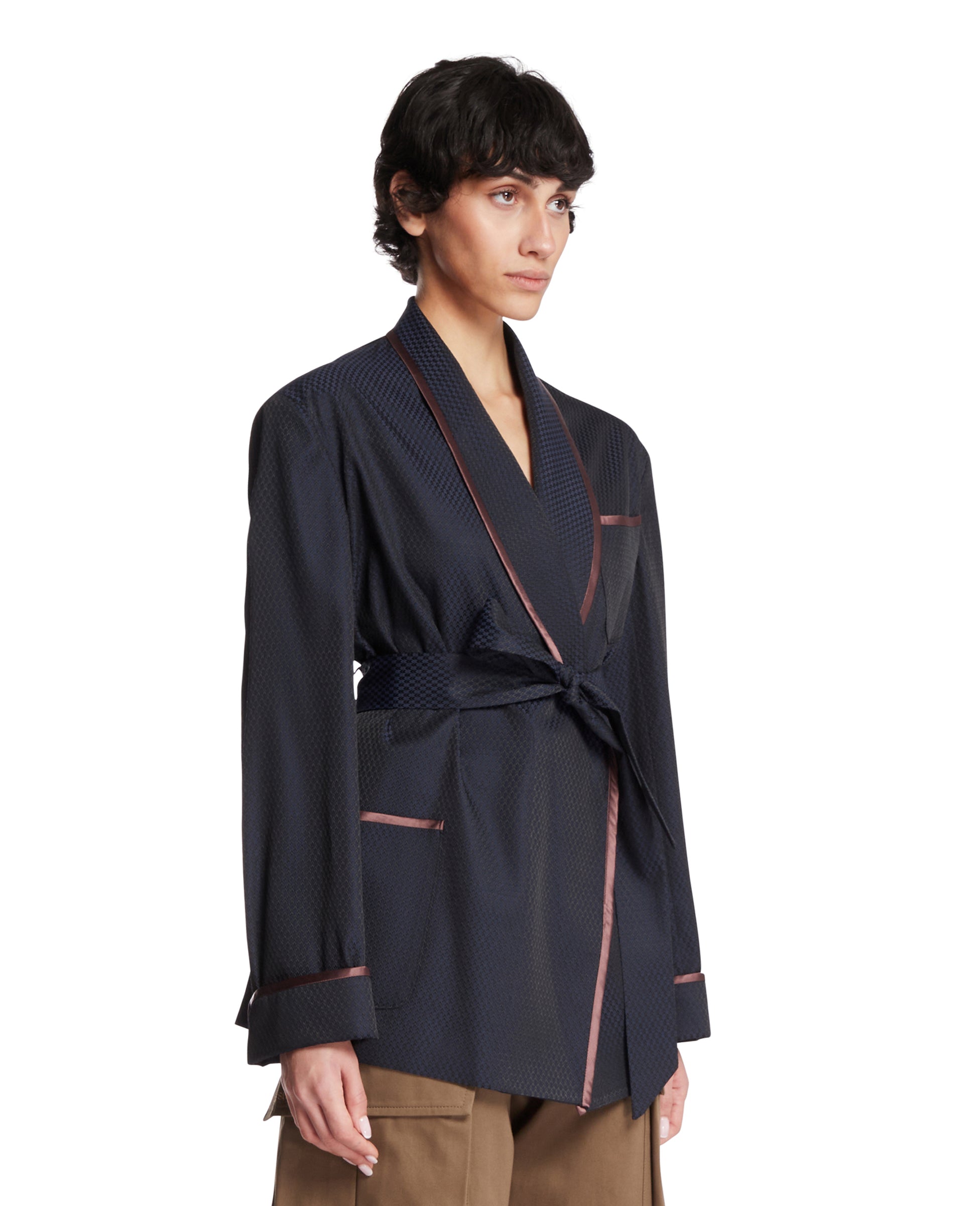 Blue Robe De Chambre Jacket Maison margiela оригінал – Купити в Україні – вид ззаду