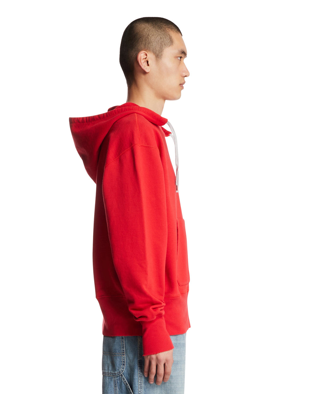Оригінальна Red Cotton Hoodie Maison margiela – збільшений вид