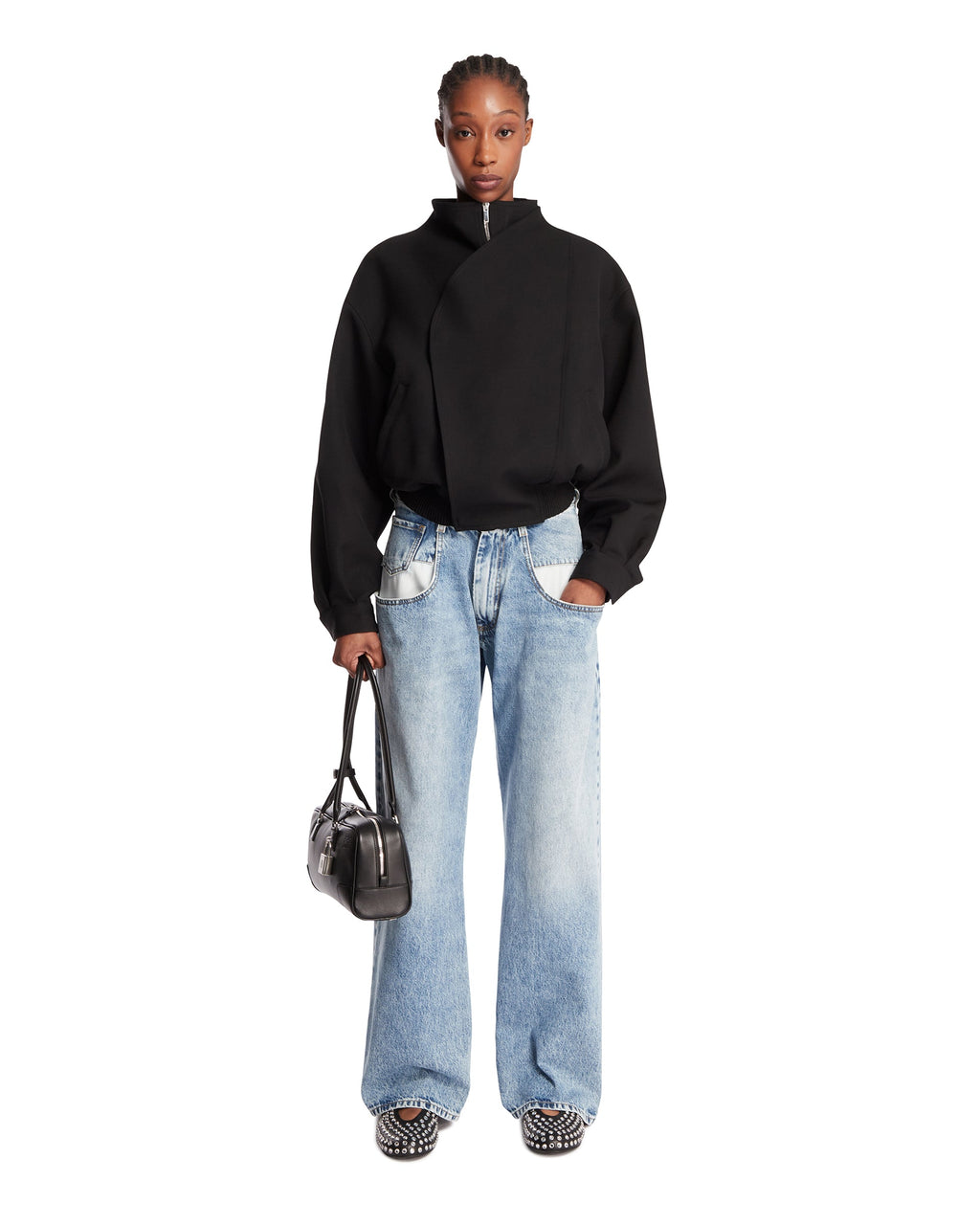 Blue Straight-Leg Jeans With Contrasting Pockets Maison margiela – Гарантія оригінальності – детальний вид