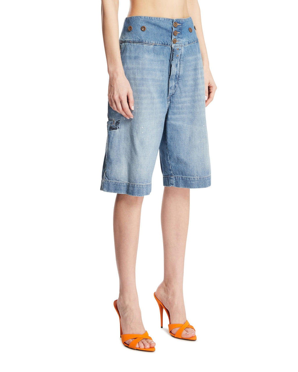 Blue Denim Shorts Maison margiela – Гарантія оригінальності – вид ззаду